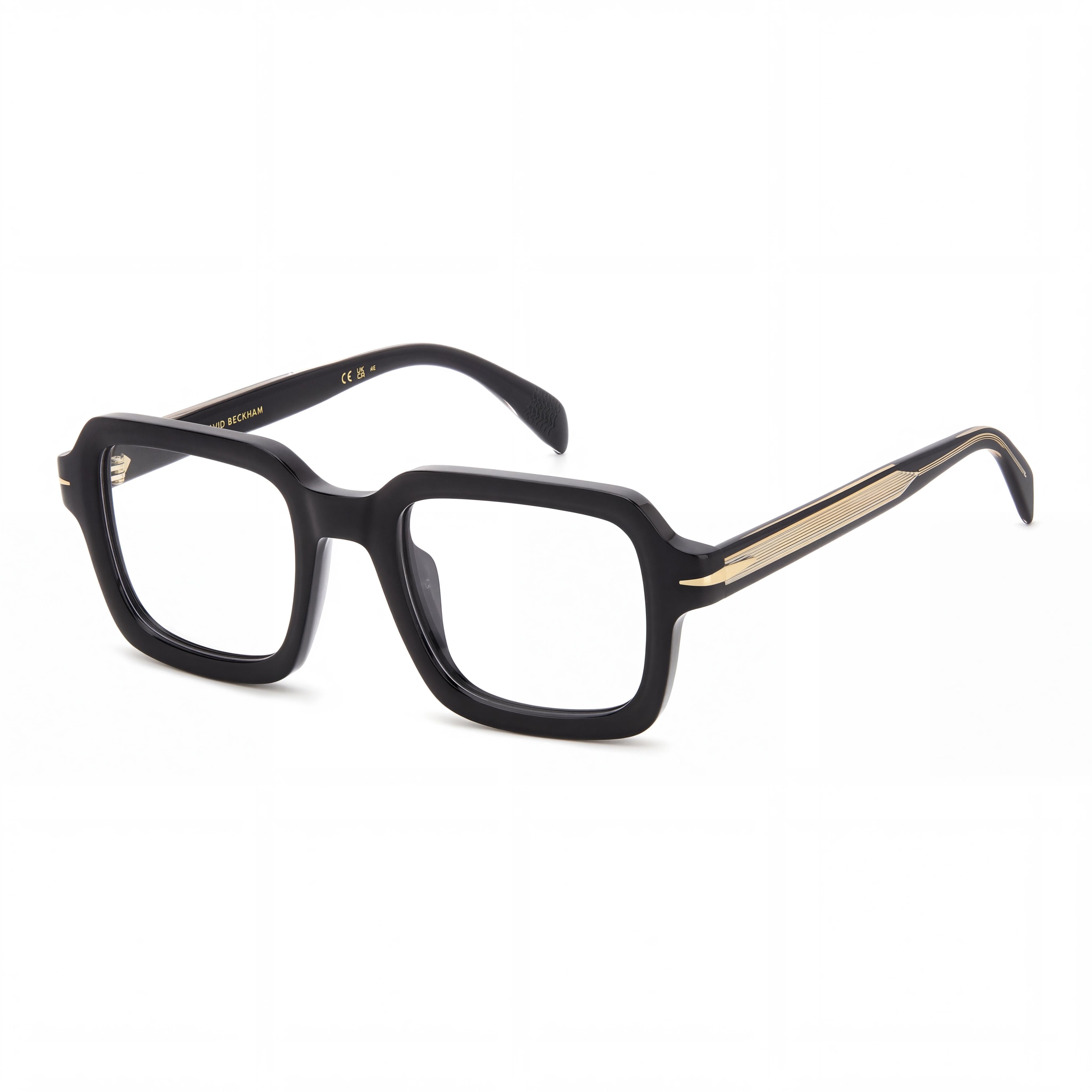 Beckham 7113 807 Men's Black Acetate Frame Polycarbonate Non-Polarised Glasses, 50mm Lens, 21mm Bridge, 145mm Temple, Photo 1