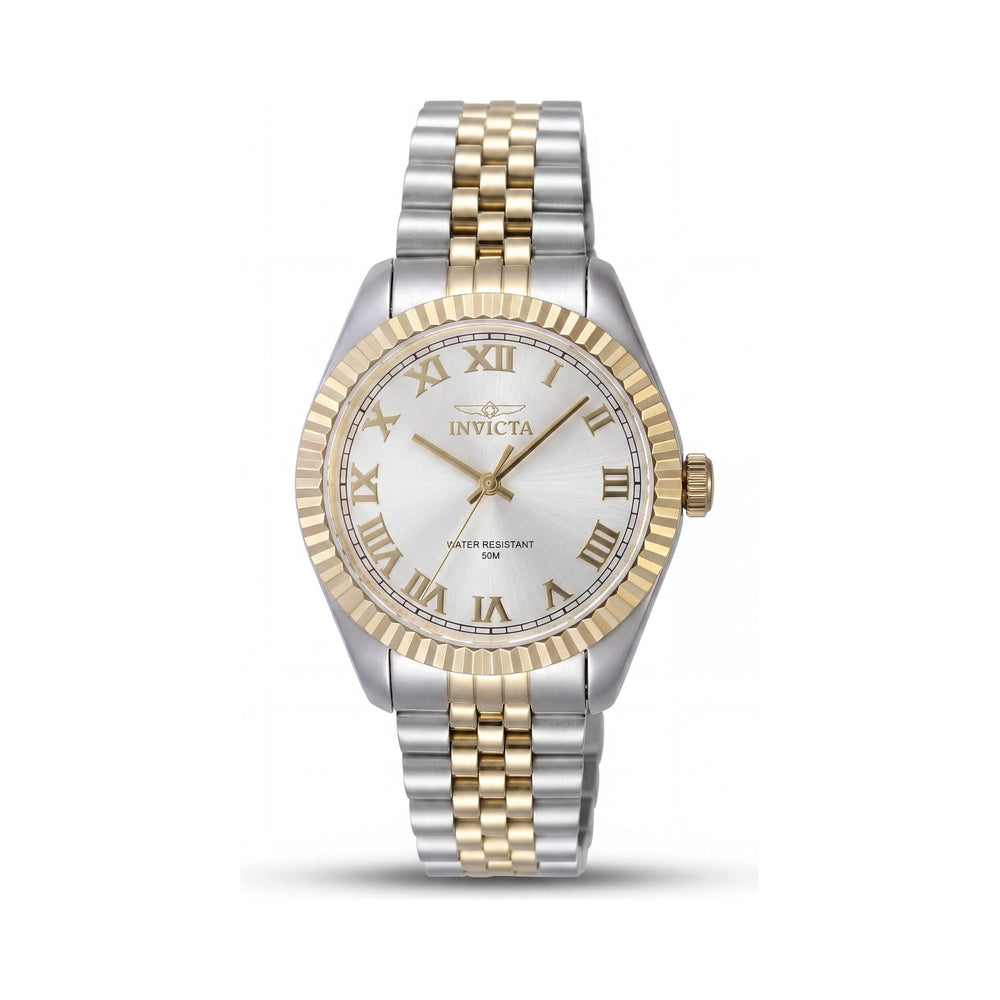 Invicta Specialty 47414 Unisex Stainless Steel Silver Dial Quartz Watch 36mm