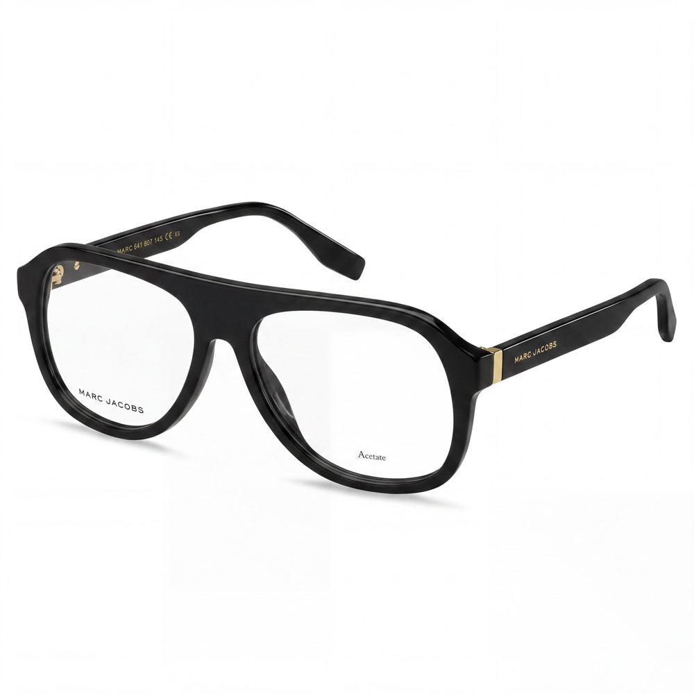 Marc Jacobs Marc 641 Unisex Black Acetate Frame Eyewear with Havana Non-Polarized Lenses 57mm