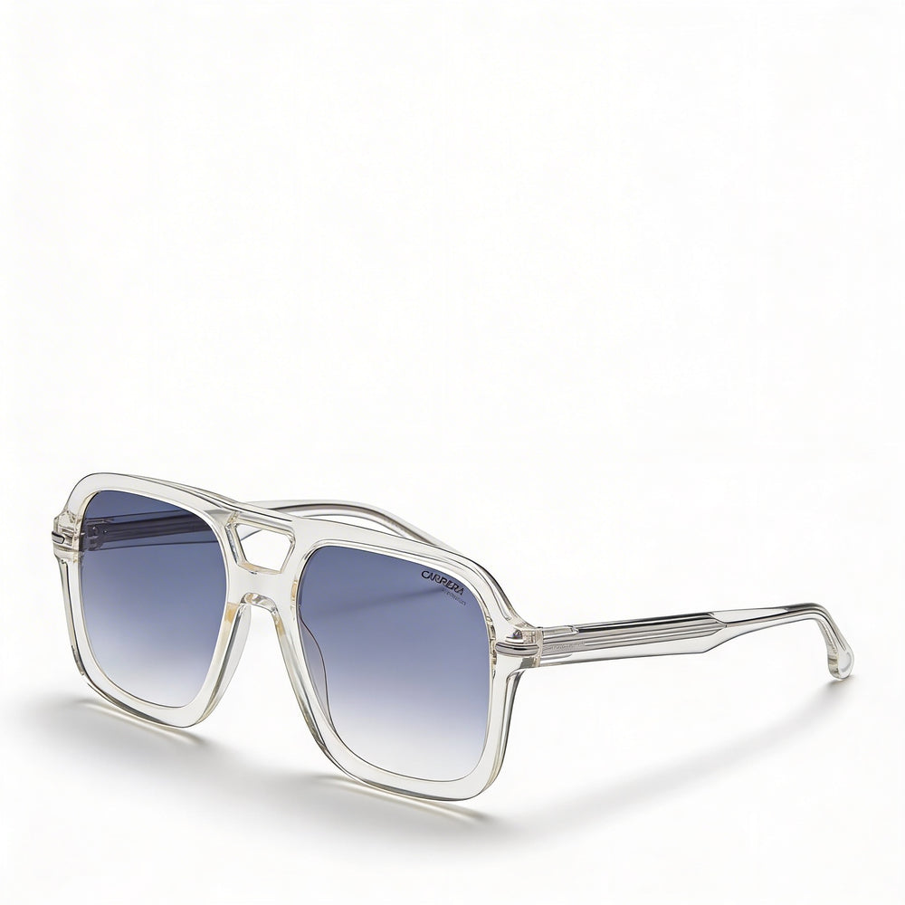 Gafas de sol Carrera de acetato amarillo cuadrado con protección UV y lentes verdes degradadas para hombre 317/S 55 mm