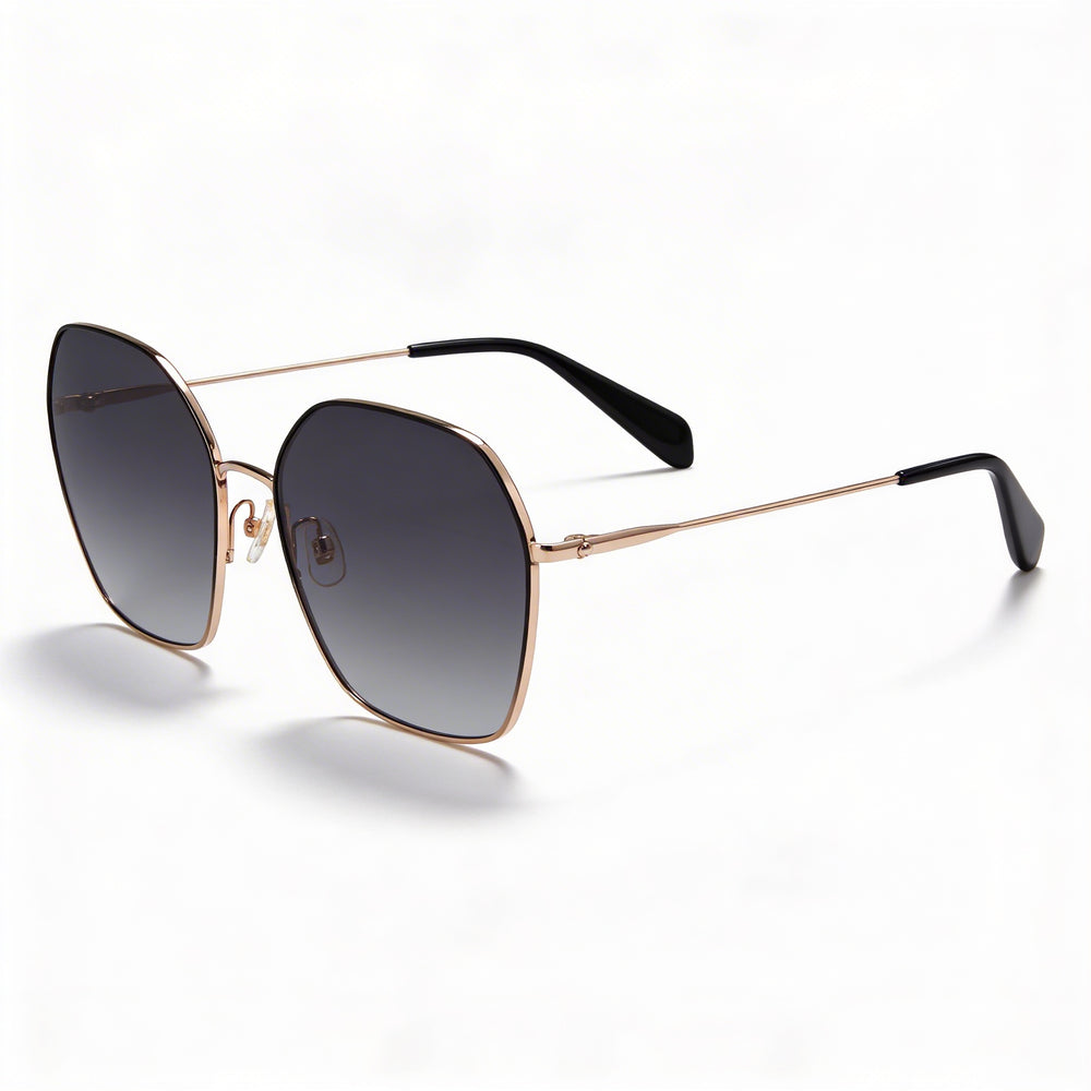 Kate Spade New York Seasonal Women's Stainless Steel Gold Blue Brown Gradient UV Protection Sunglasses 57mm
