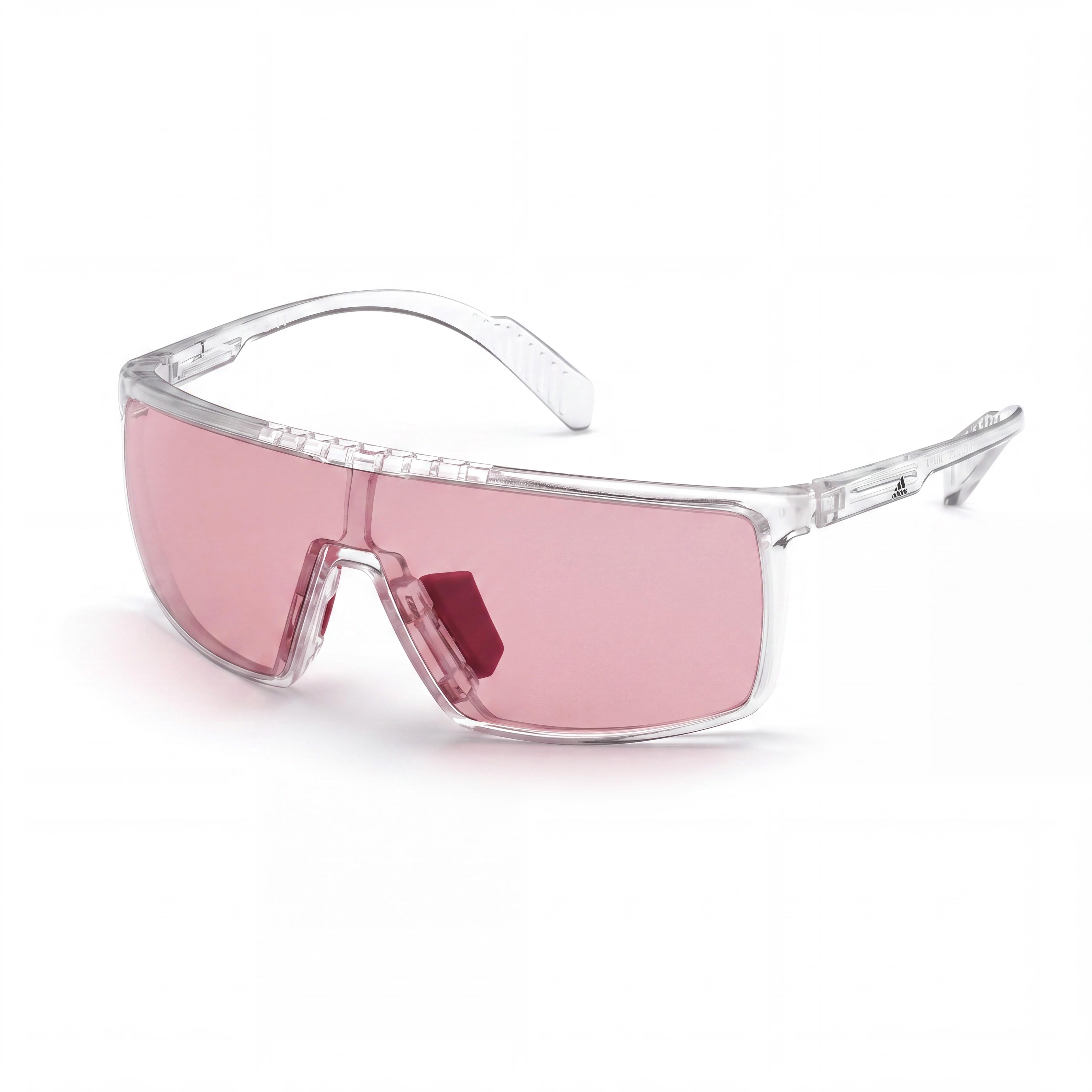 Gafas de sol adidas Modern Unisex de Plástico con Marco Rosa Cristal, Lentes Fotocromáticas de Burdeos a Gris no Polarizadas con Protección UV de 128mm, Photo 1
