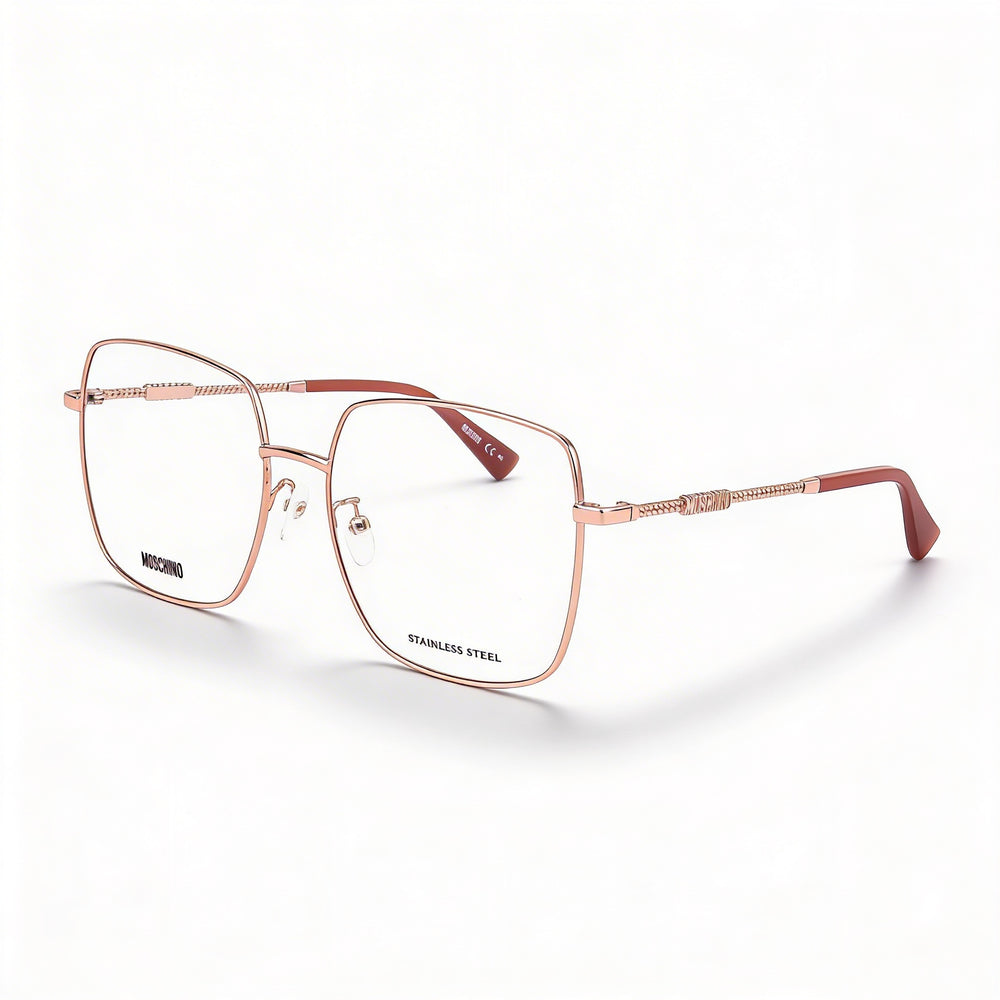 Moschino Mos615/g Women's Modern Style Eyewear with Gold Copper Alloy Steel Frame and Polycarbonate Lenses 56mm