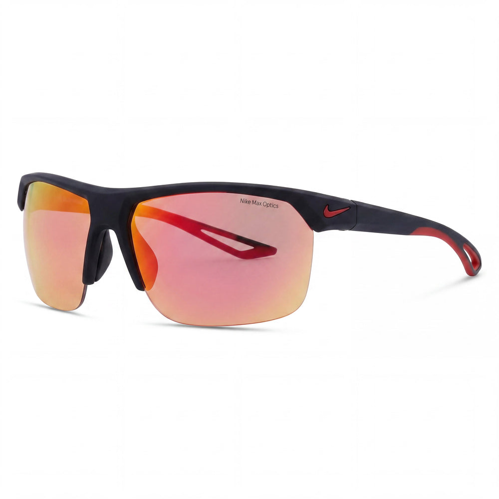 Nike Wrap Men's Black Plastic Grey Multilayer Red Non-Polarized Sunglasses 67mm