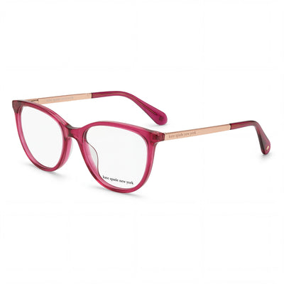 Gafas de sol Kate Spade New York Kimberlee para mujer, montura completa de plástico, cuadradas, color dorado cereza, con detalle en la patilla piramidal, 52 mm