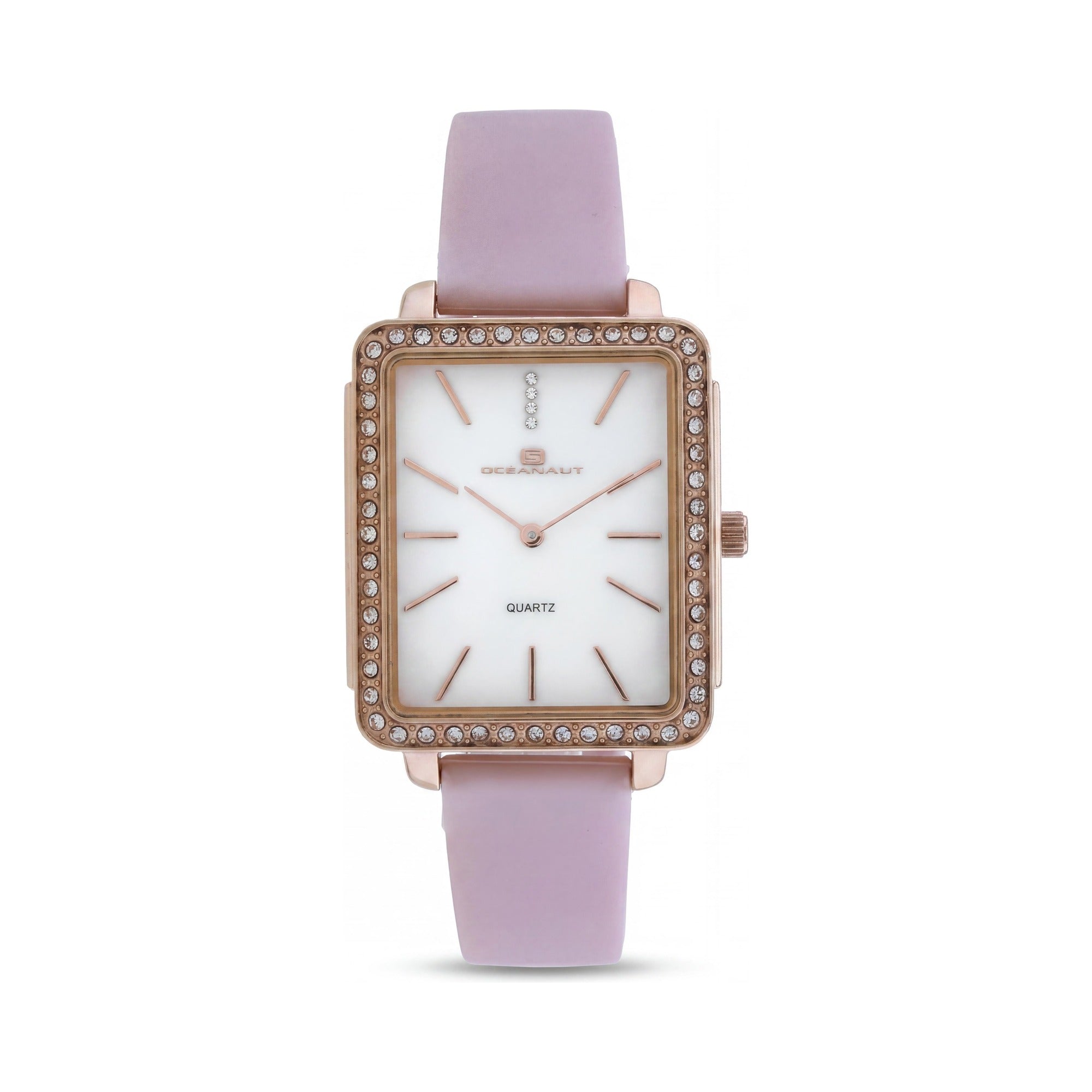 Reloj cronógrafo de cuarzo azul claro para mujer con correa Oceanaut, resistente al agua y cristal mineral resistente a arañazos., Photo 1
