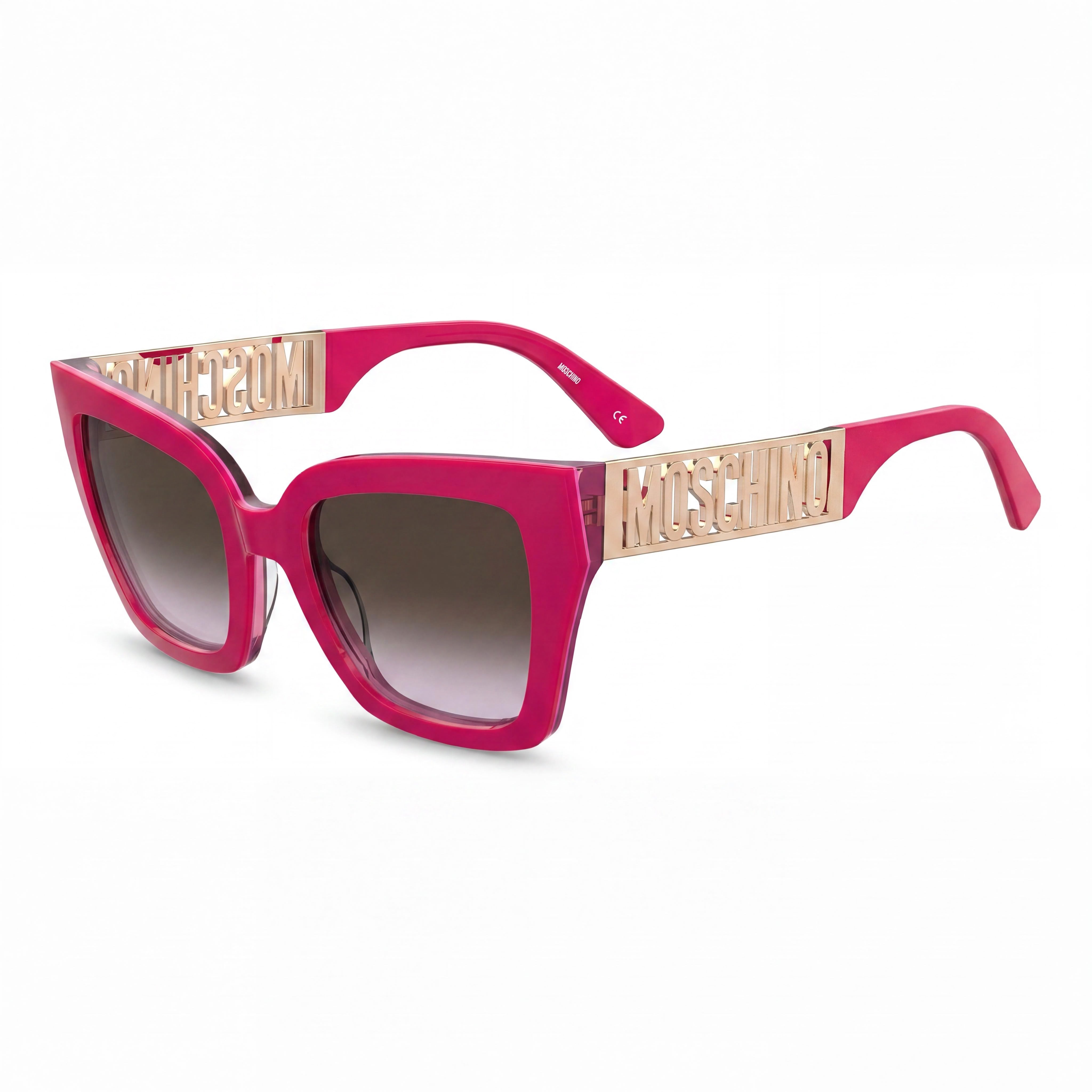 Gafas de sol Moschino Casual de acetato para mujer, color fucsia, marrón y morado, doble tono / marrón violeta, doble tono, 53 mm, Photo 1