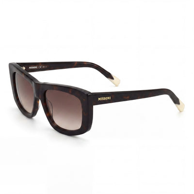 Missoni Classic Women's Brown Horn Red/Brown Gradient Acetate UV Protection Sunglasses 56mm