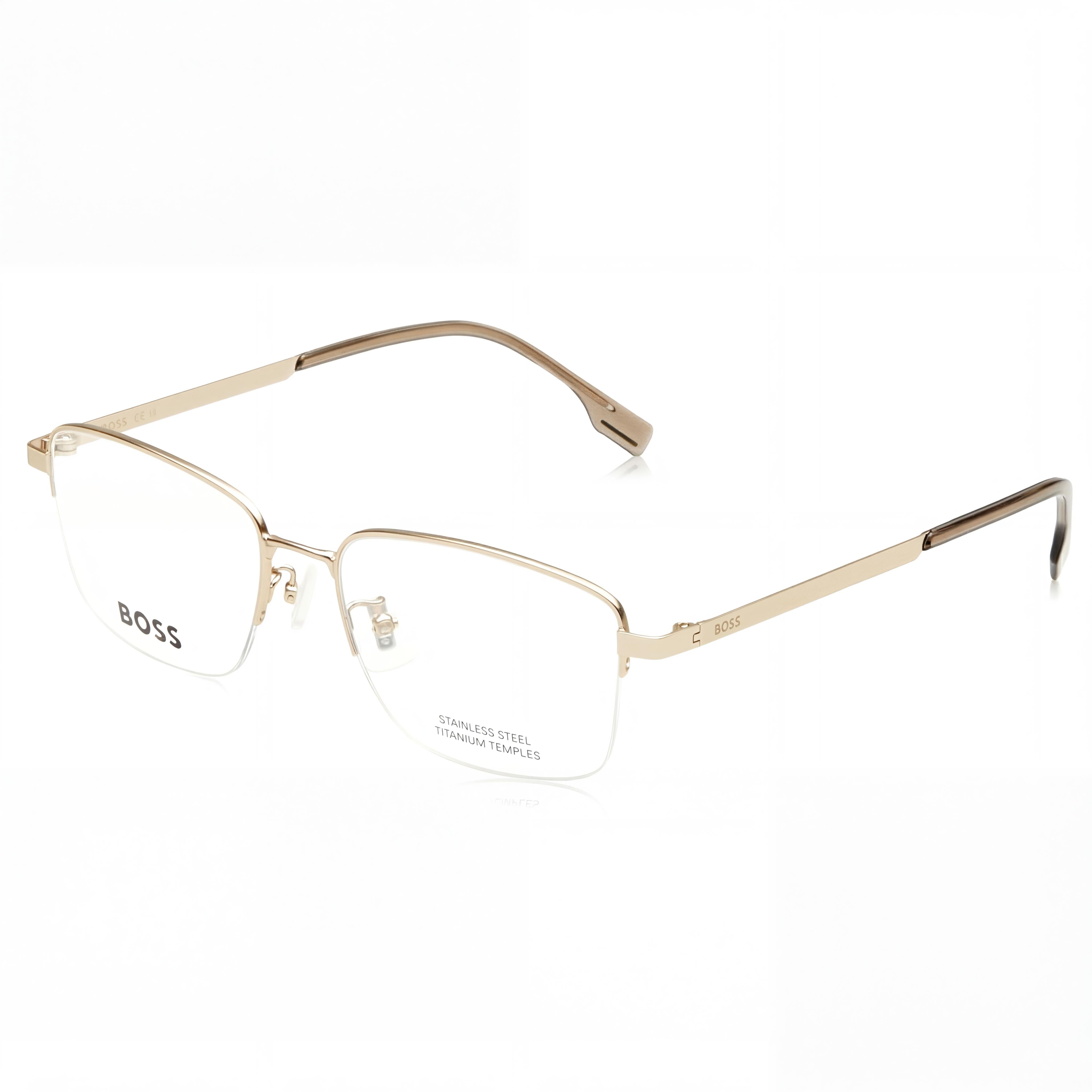 Gafas de sol Hugo Boss 1474/f para mujer, modernas, de aleación de acero, dorado mate, protección UV, 55mm, Photo 1