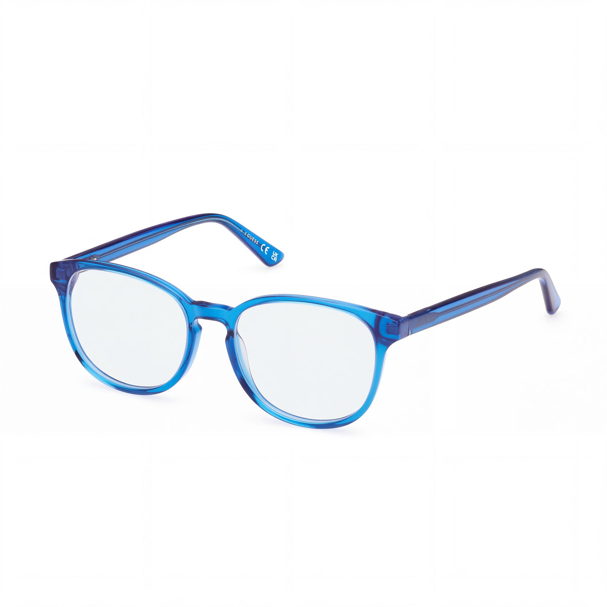 GUESS MODERNO Women's Brilliant Blue Eyeglasses 49-16-140, Photo 1