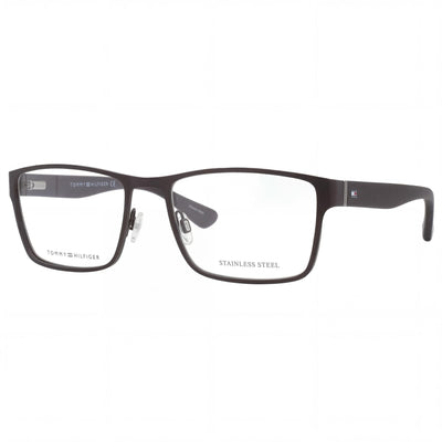 Gafas de sol Tommy Hilfiger Th 1543 unisex clásicas con montura de aleación de acero negro mate de 54 mm