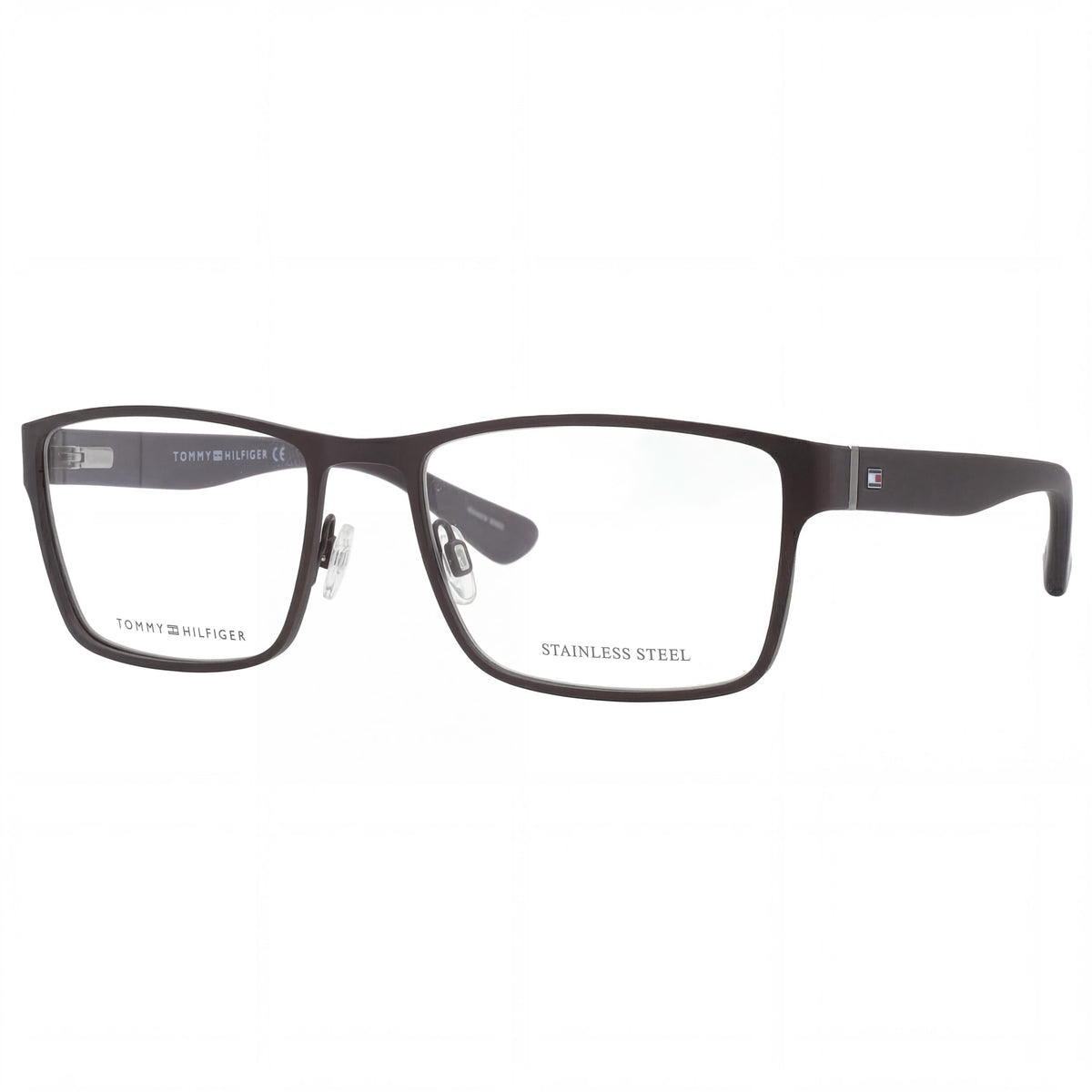 Gafas de sol Tommy Hilfiger Th 1543 unisex clásicas con montura de aleación de acero negro mate de 54 mm, Photo 1
