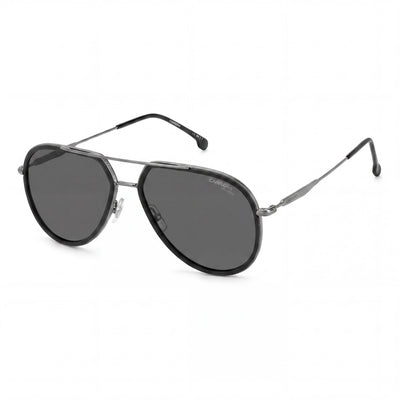 Carrera CARRERA 295/S Unisex Metal Frame Sunglasses with Matt Black Polycarbonate Lenses, 65.7mm Lens Width