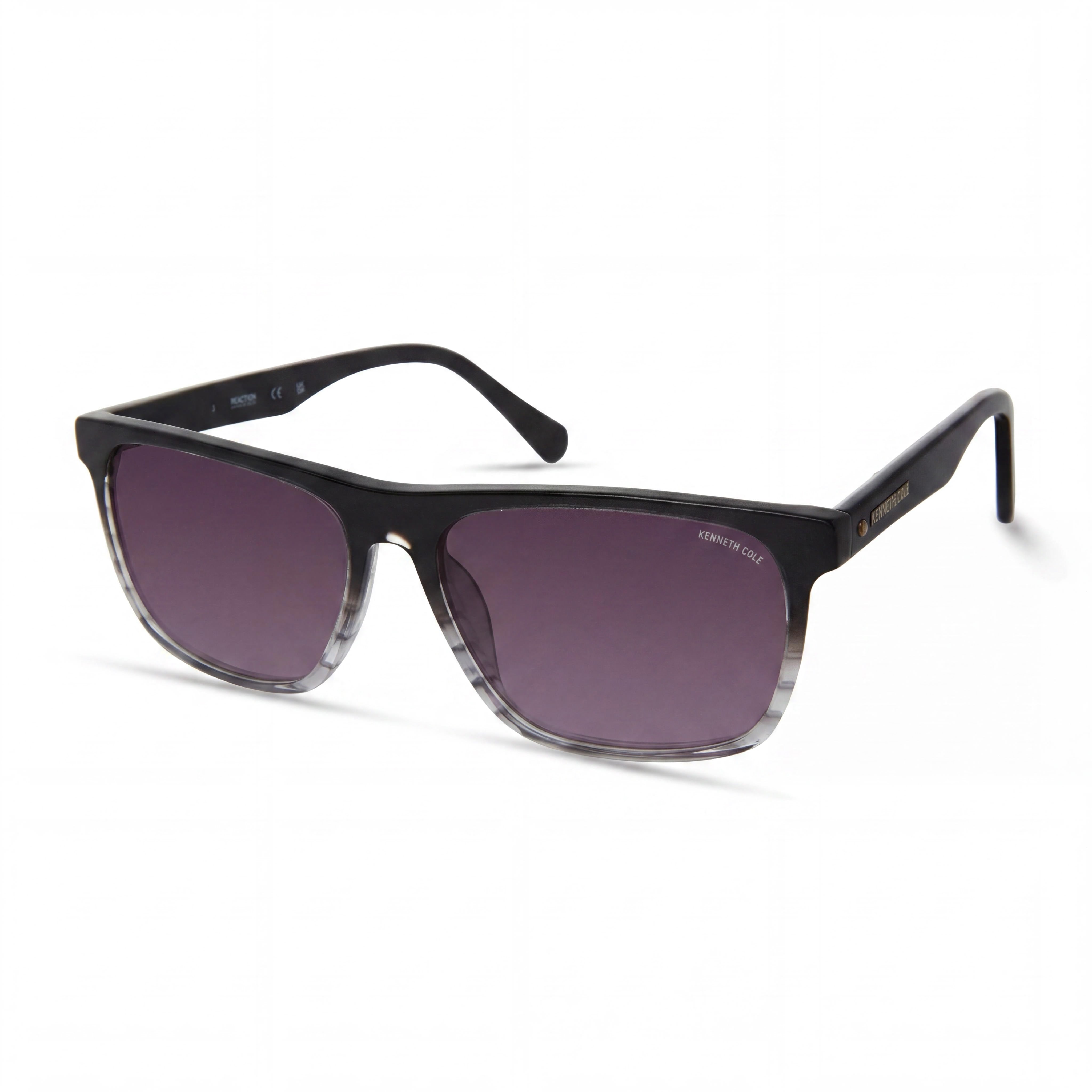 Kenneth Cole New York Kc5603b Women's Plastic Non-Polarized Sunglasses, Black Crystal Frame, Gradient Smoke Lens 56mm, Photo 1