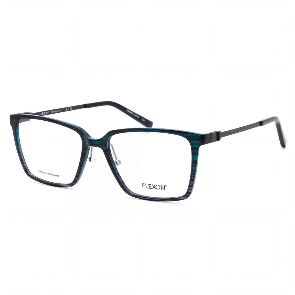 Montura metálica para mujer Flexon Ep8010 con lentes polarizadas, color Teal Grey Gradient, 54mm
