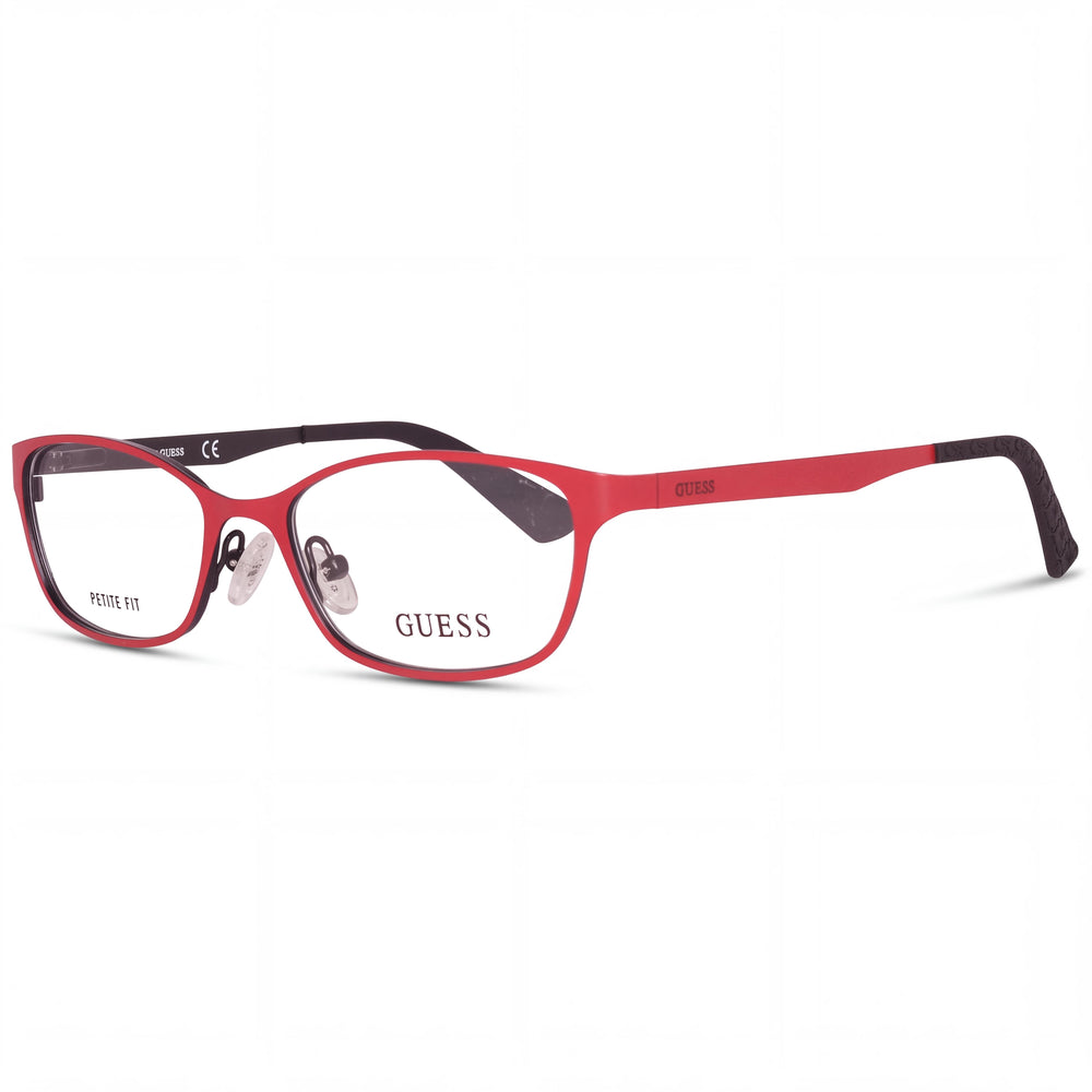 GUESS Women's GU2563 49067 Red Metal Optical Frames with 49mm Lens Width, 16mm Bridge, 135mm Temples
