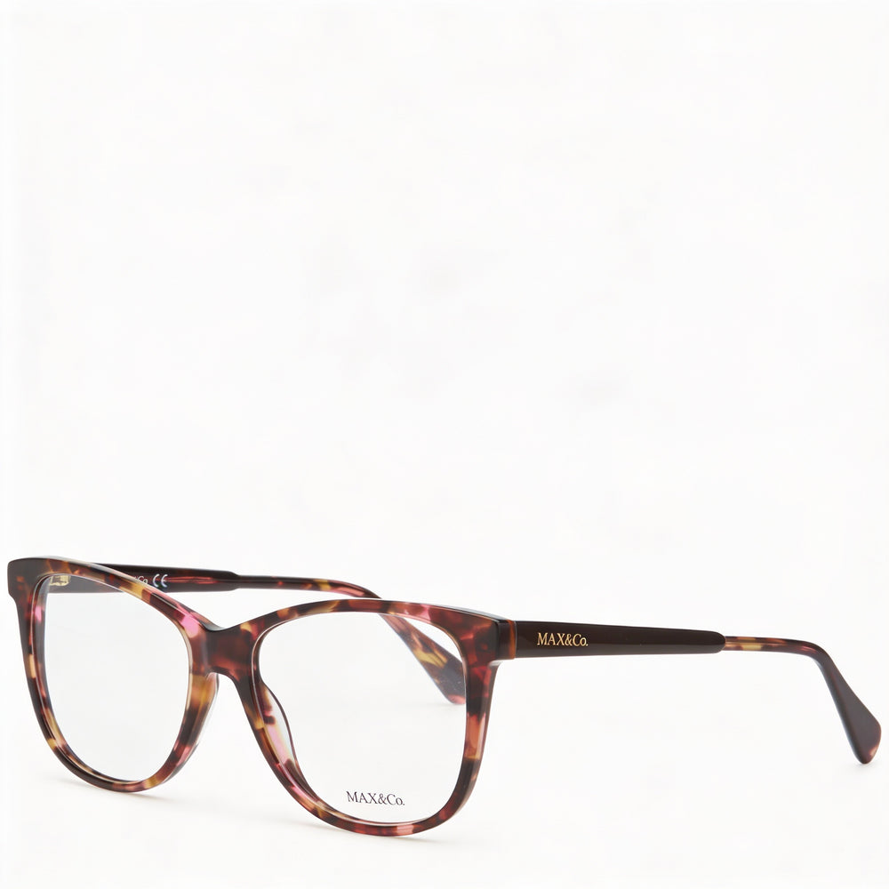 Gafas de sol de plástico habana Max & Co. Modern Women con lentes transparentes no polarizadas 54-16-140