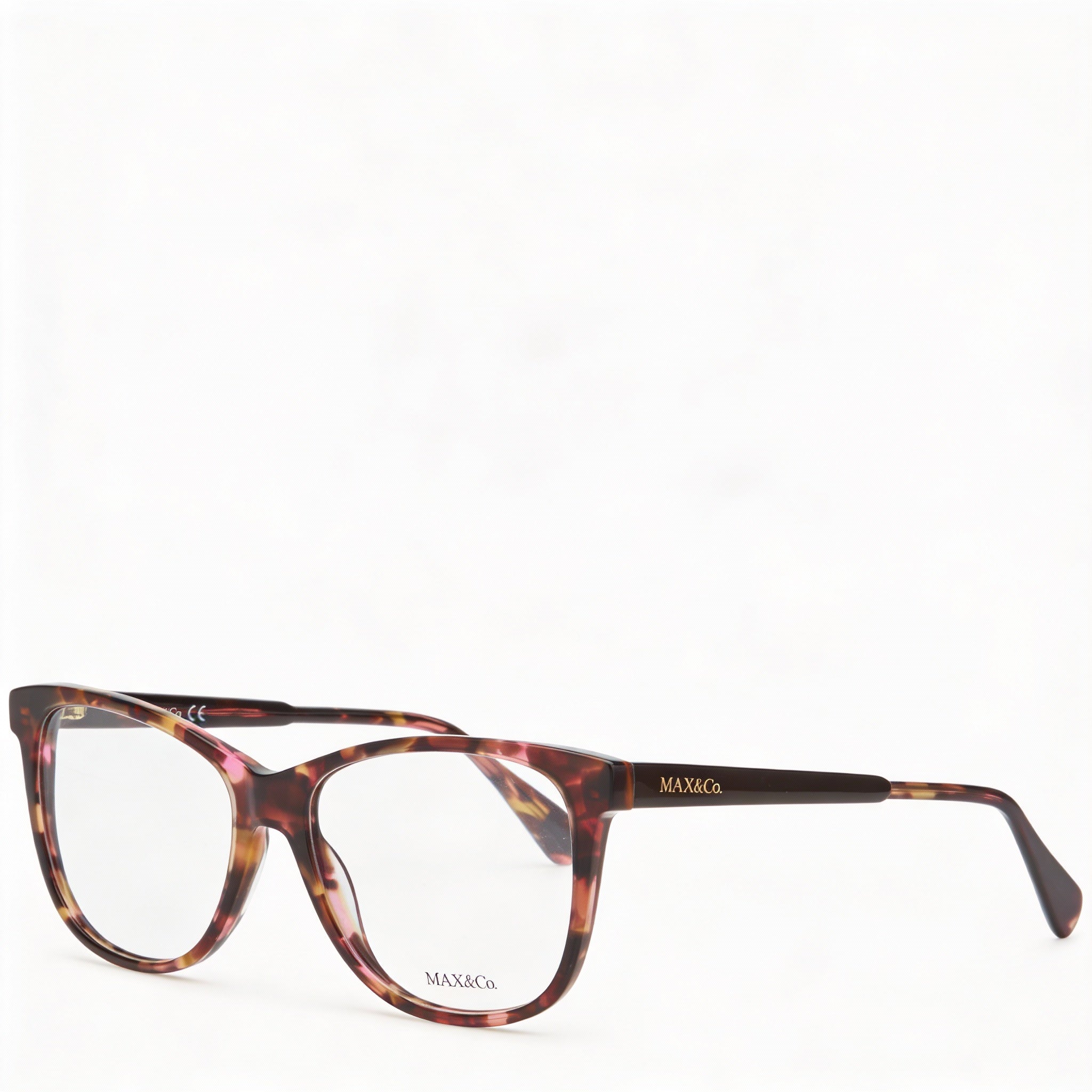 Max & Co. Modern Women's Havana Plastic Frame Eyeglasses with Clear Non Polarized Lenses 54-16-140, Photo 1