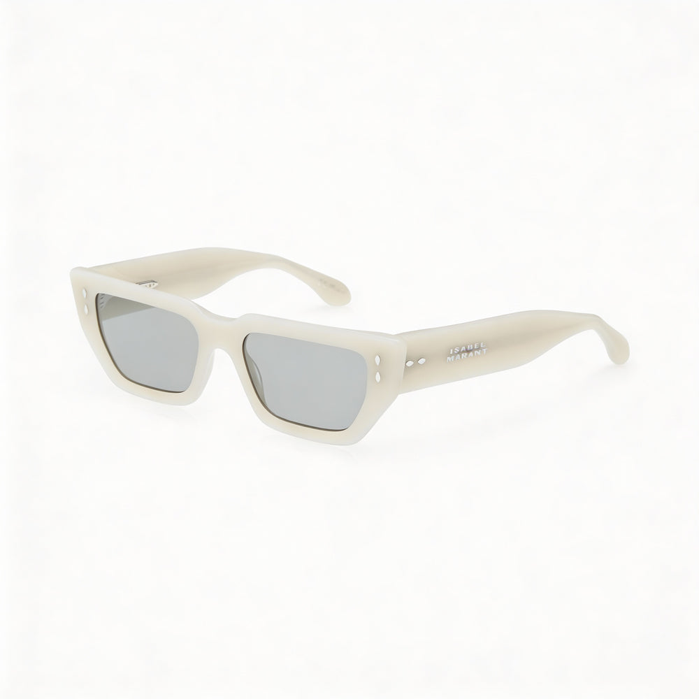 Isabel Marant Women's Trendy Acetate Ivory Grey Acetate Frame UV Protected Non-Polarized Sunglasses 54mm