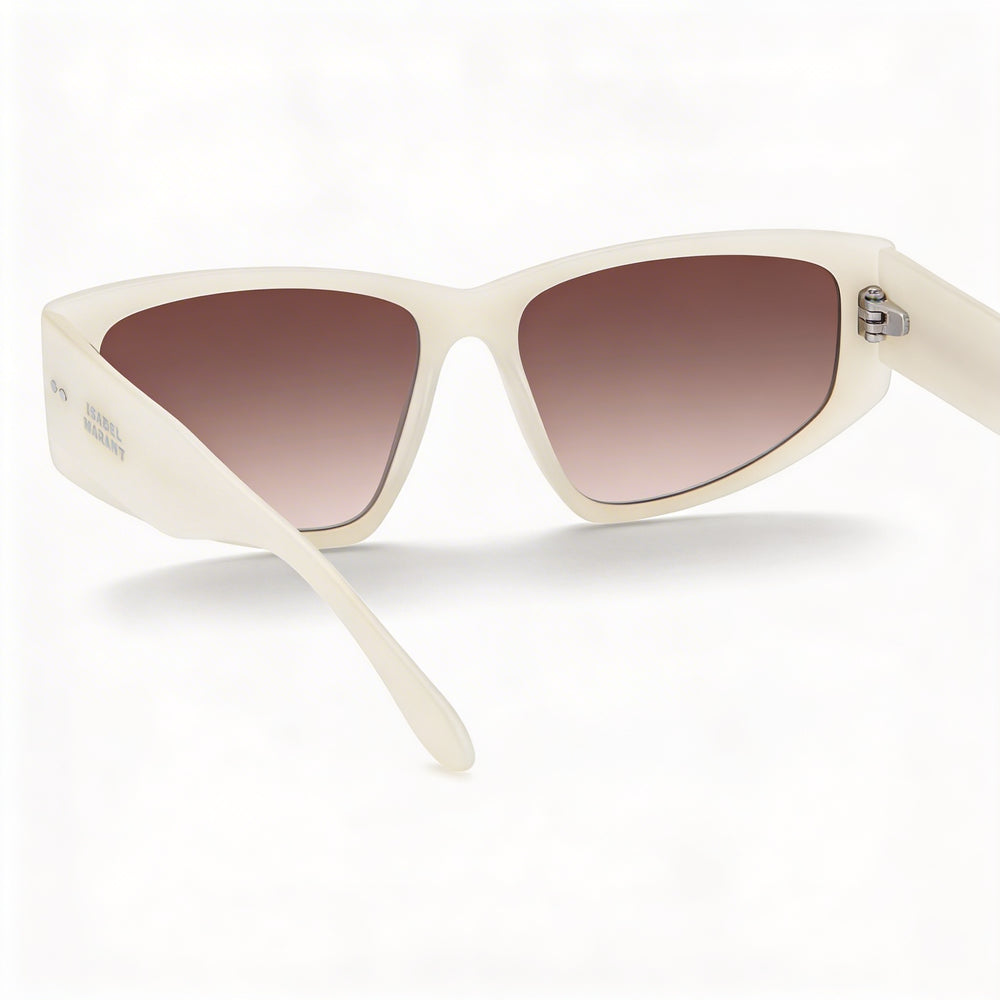 Isabel Marant Casual Women's Acetate Sunglasses, Mother of Pearl White, Pink Doubleshade Lenses 57mm