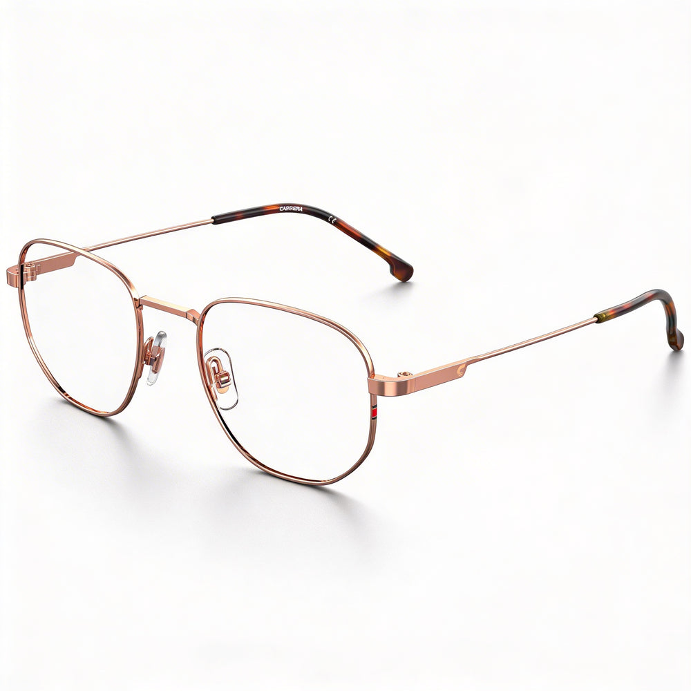 Gafas de sol Carrera 2017T modernas unisex de aleación de acero, color dorado y cobre, 47 mm