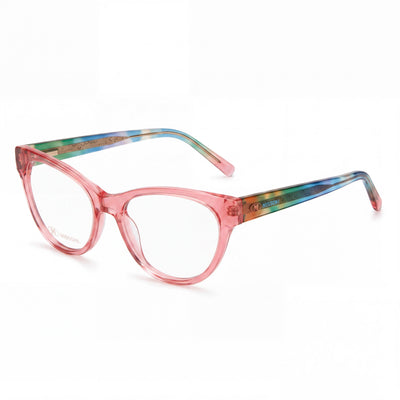 Gafas de sol Missoni MMI 0097 con montura de acetato para mujer con lentes de policarbonato rosa estampadas, ancho de lente de 53 mm