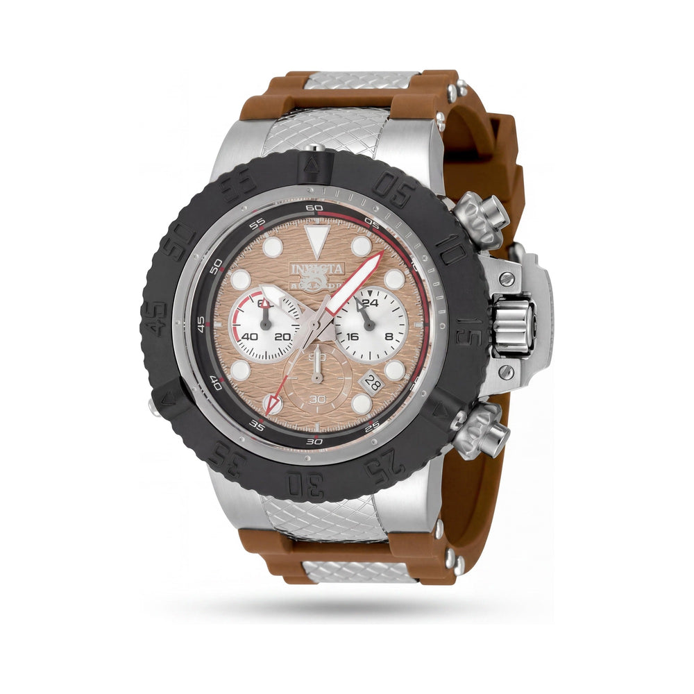 Reloj cronógrafo Invicta Subaqua IN-47828-AMZUK para hombre, de acero inoxidable, esfera marrón, 50 mm