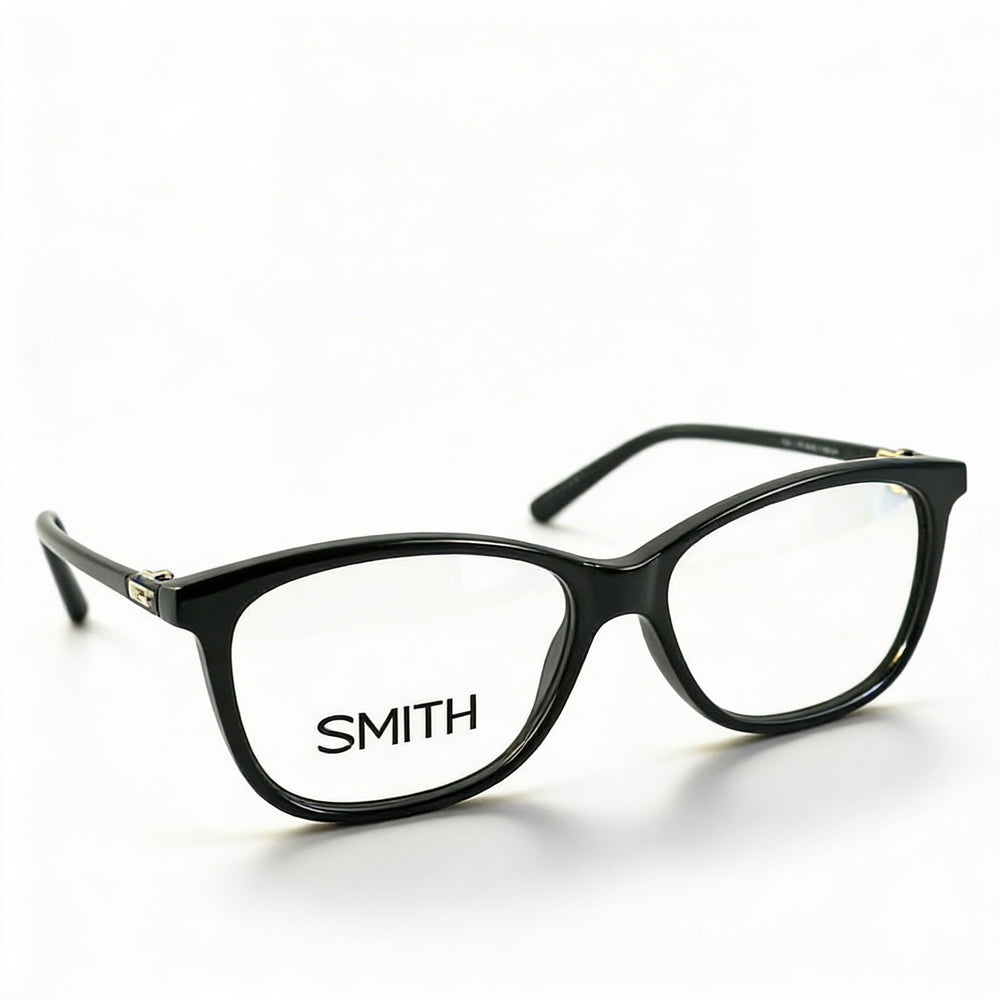 Smith JADEN 807 Unisex Square Full Rim Black Acetate Eyeglasses 53mm Lens, 15mm Bridge, 135mm Temple