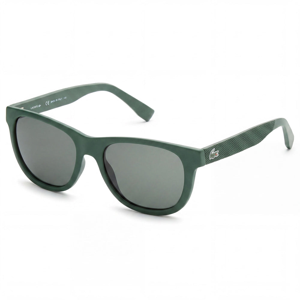 Lacoste L848S Unisex Green Thermoplastic Polyurethane Square Frame Sunglasses with Green Non-Polarized UV Lenses 54mm