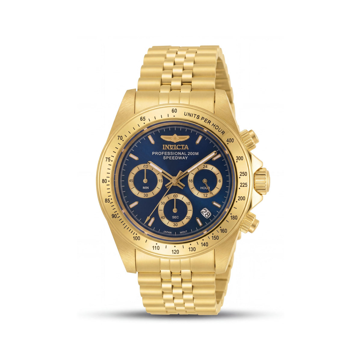 Invicta Speedway 30999 Unisex Chronograph Quartz Watch, Stainless Steel, Blue Dial, 20 ATM Water Resistant, 39mm, Photo 1