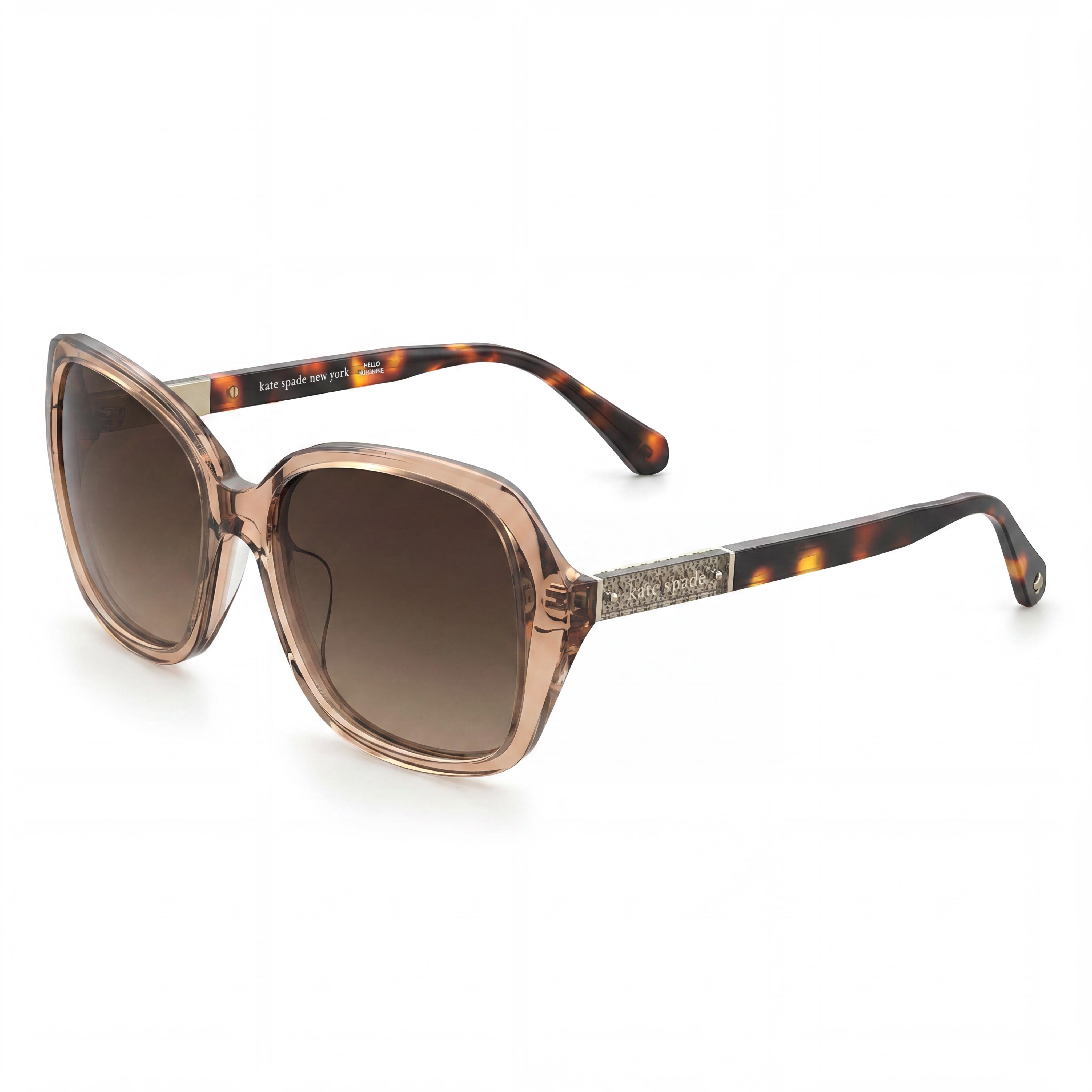 kate spade new york Yvette/S Women's UV Protection Acetate Frame Sunglasses with Polycarbonate Brown Gradient Lenses, 54mm, Photo 1