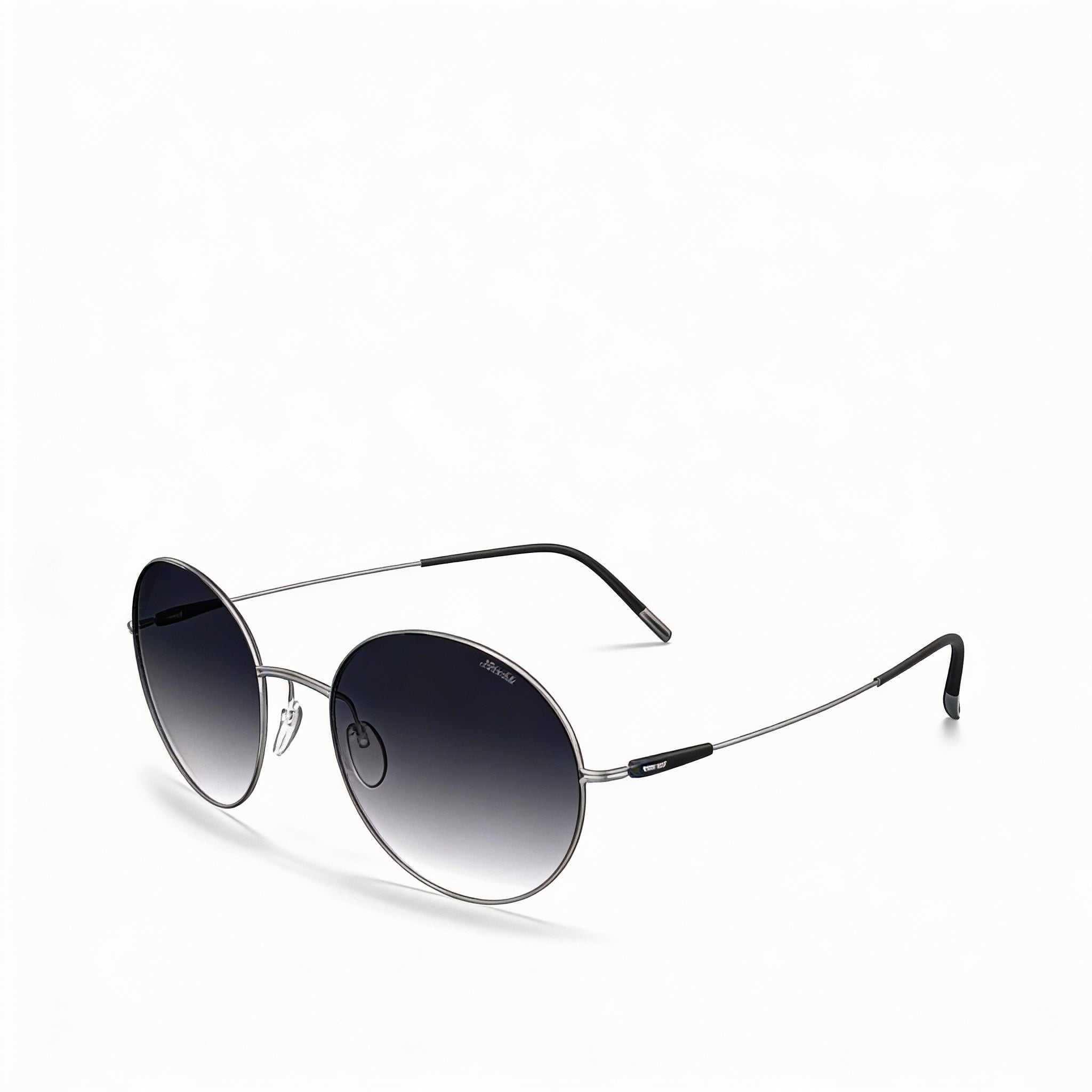 Silhouette Casual Unisex Metal Sunglasses with Classic Grey Gradient Frame and Silver Lenses 52-19-140mm, Photo 1