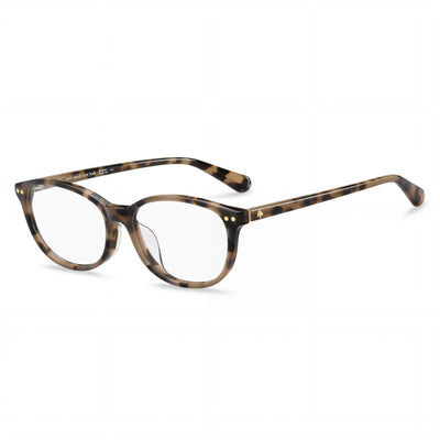 kate spade new york EVANGELINE/F Eyewear Frame for Women, Dark Havana Acetate Material, 53mm Lens Width