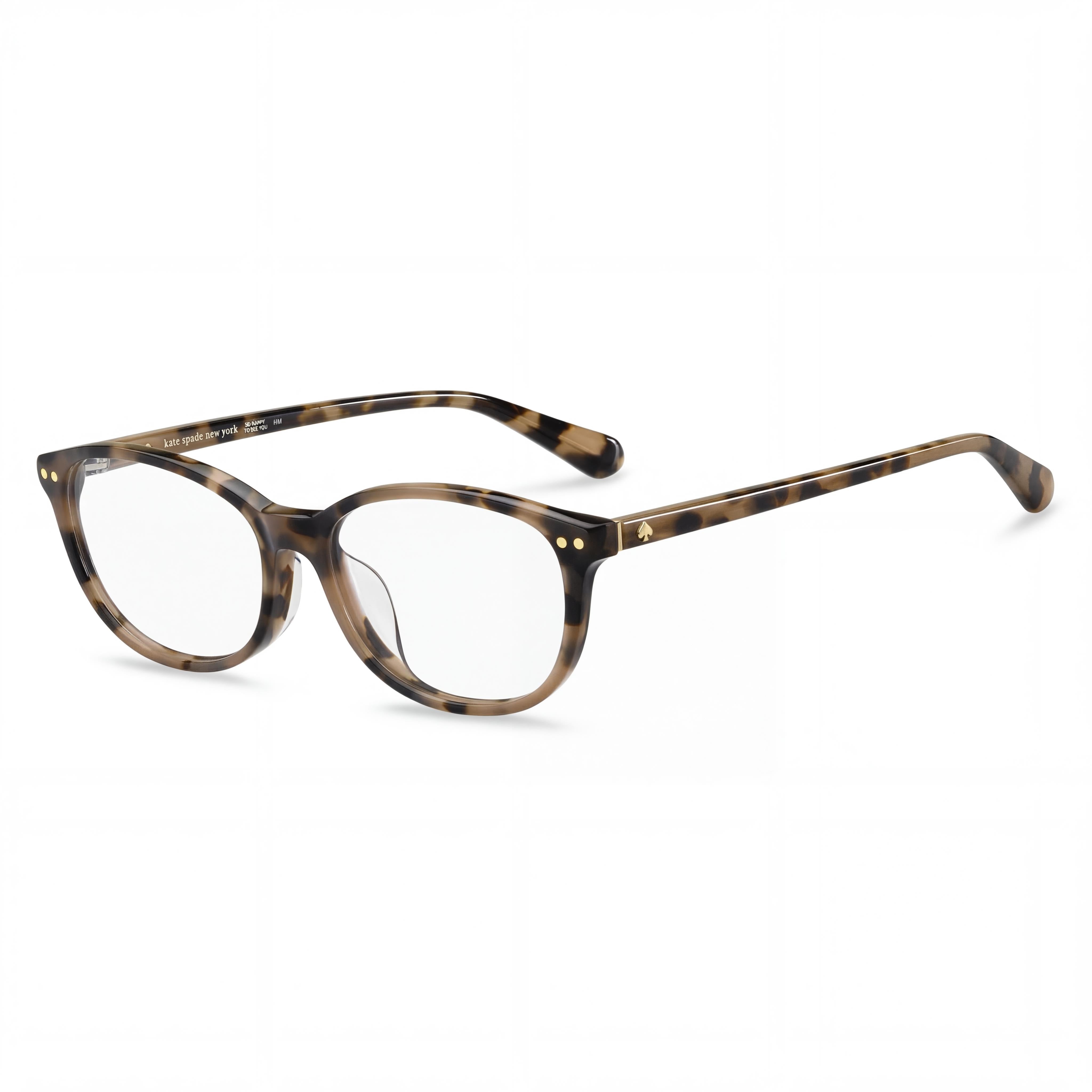 kate spade new york EVANGELINE/F Eyewear Frame for Women, Dark Havana Acetate Material, 53mm Lens Width, Photo 1
