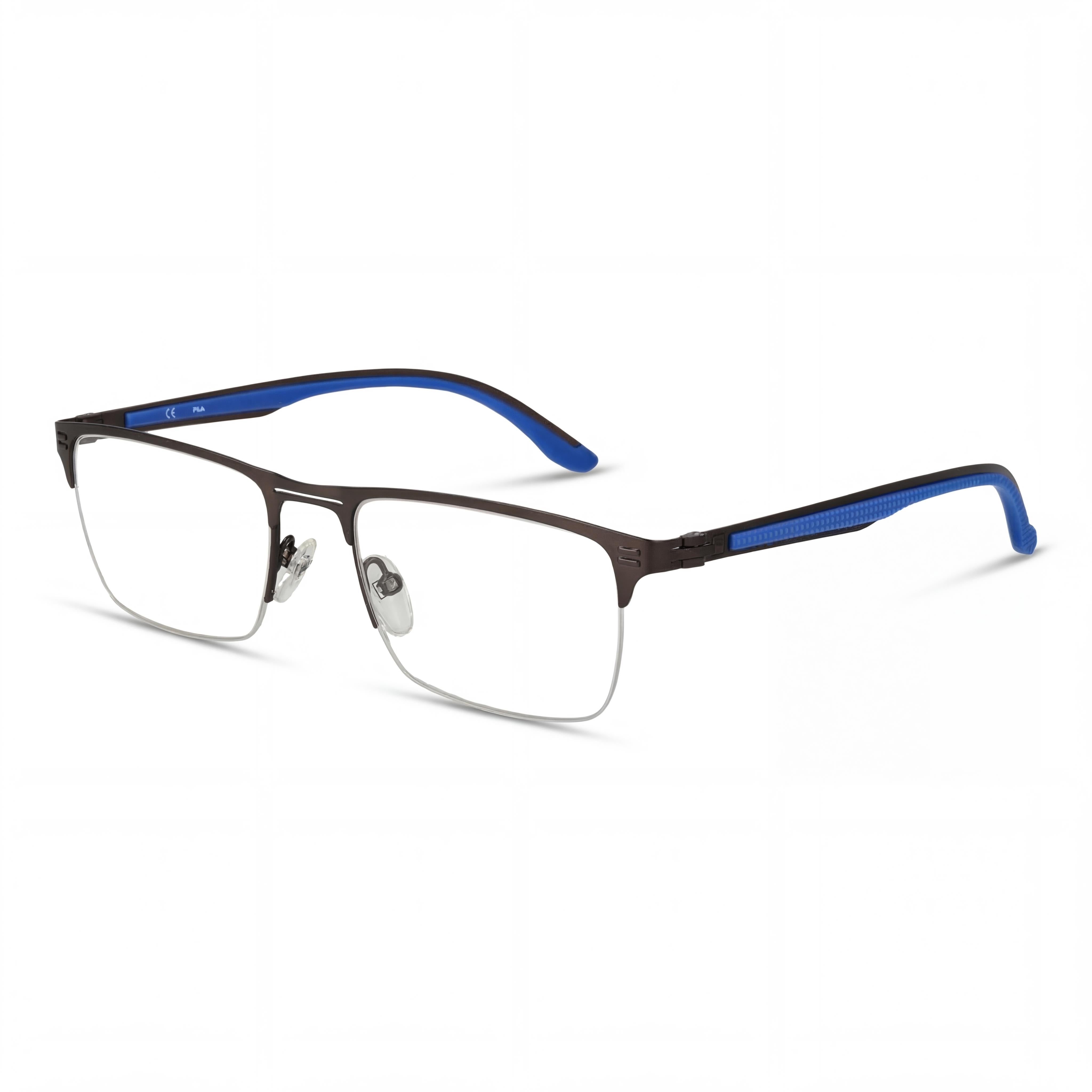 Gafas Fila VFI030 Unisex de Metal de Media Montura Color Gunmetal Mate 53mm, Photo 1