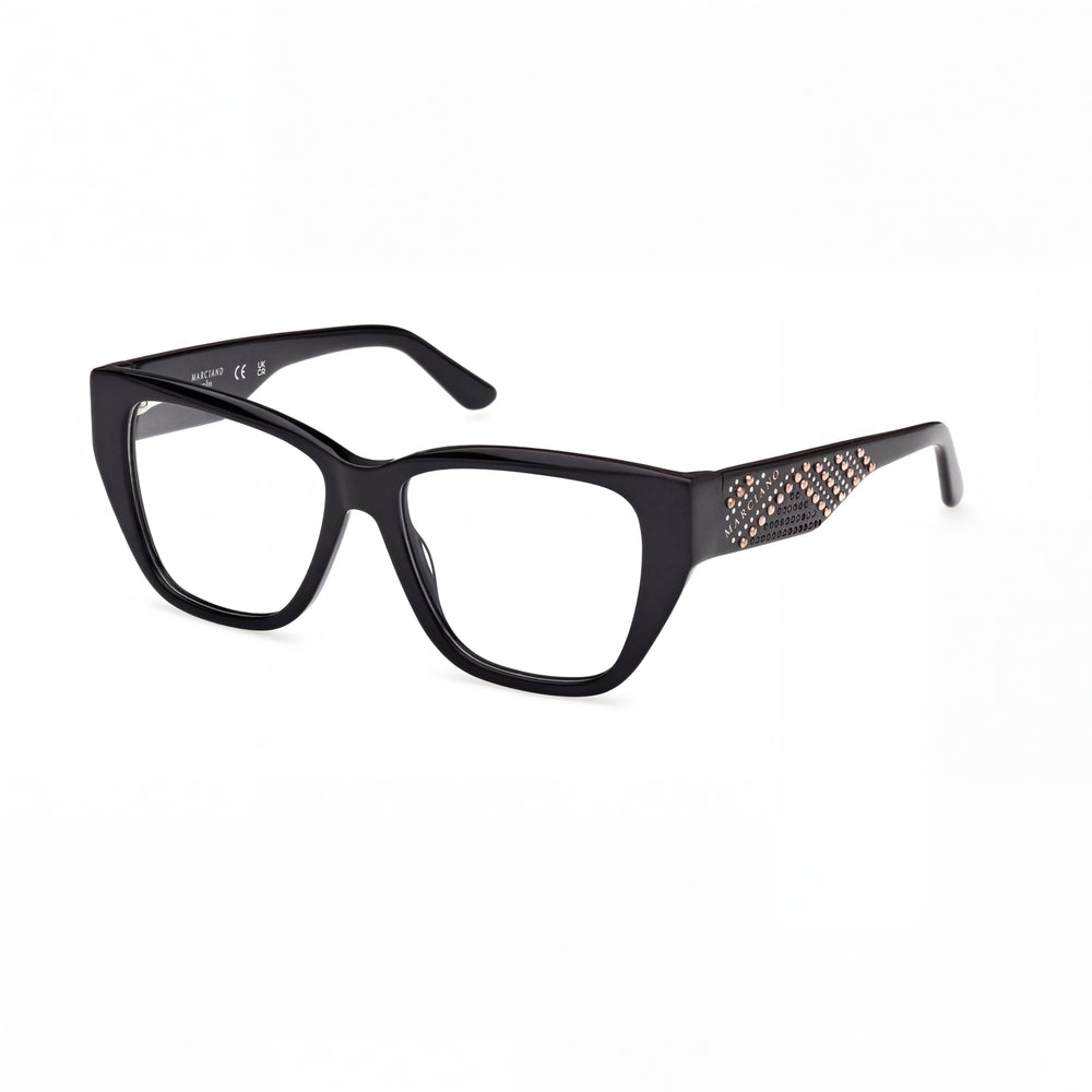 Gafas GUESS by Marciano Gm50019 de mujer con montura de plástico negro brillante y lentes de policarbonato 52-15-140