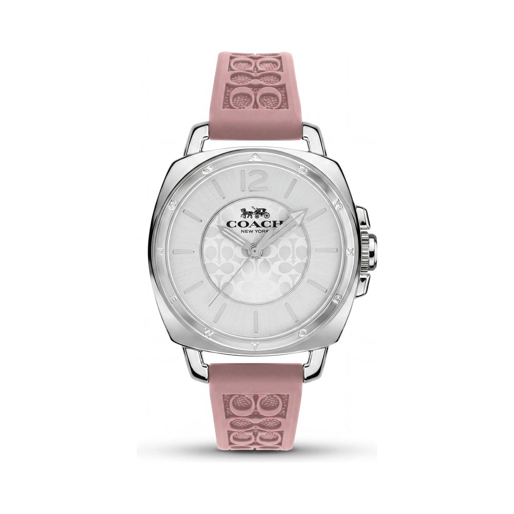 Reloj de mujer Coach Boyfriend 14503786, esfera plateada de 34 mm