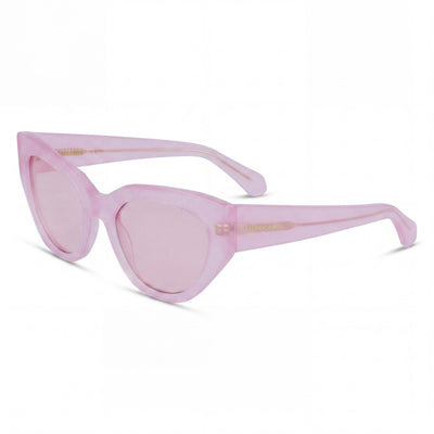 Gafas de sol deportivas unisex Salvatore Ferragamo SF1107S con montura de plástico multicolor y protección UV, lentes rosa opalino, 55 mm