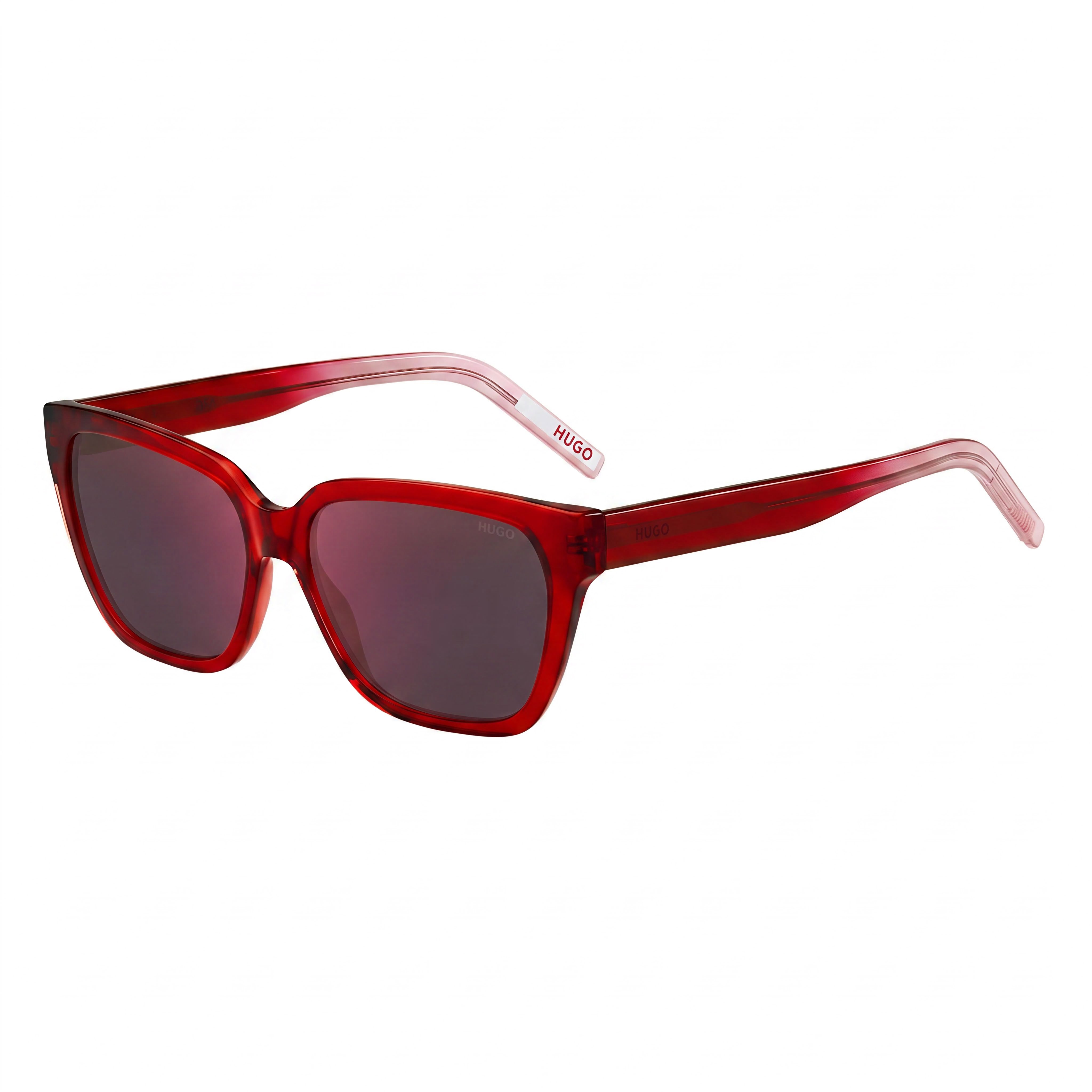 Gafas de acetato ligero, no polarizadas, con protección UV, color rojo y rosa, para mujer de HUGO Contemporary, 56 mm, Photo 1