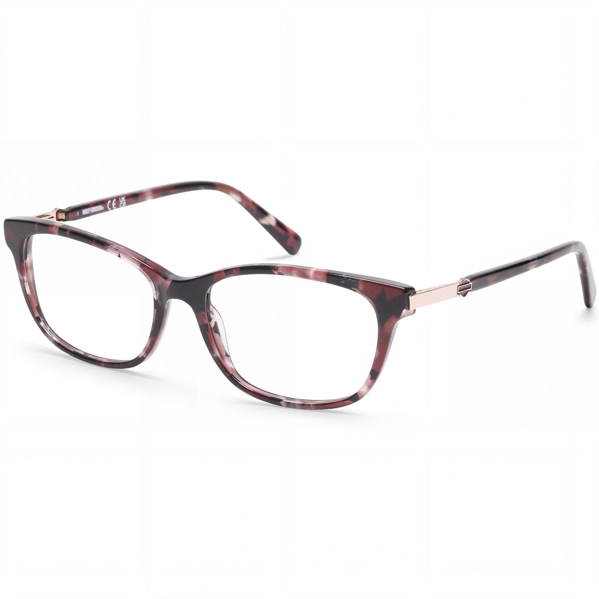 Monturas de gafas ópticas marrones Harley-Davidson para hombre, longitud de la patilla 140 mm, Photo 1