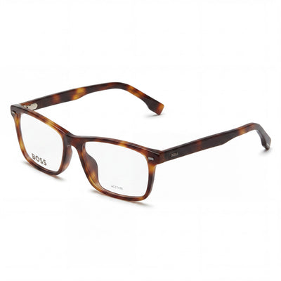 BOSS Audio Systems Boss 1478/F Unisex Havana Acetate Optical Eyeglasses Frames with Clear Demo Lenses, Prescription Ready 55mm