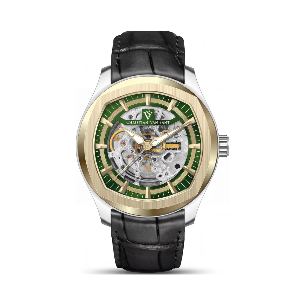 Christian Van Sant CV9503 Modern Men's Green Dial Automatic Stainless Steel Watch