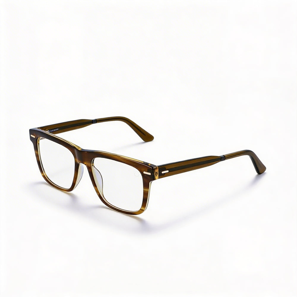 Calvin Klein Ck22538 Gafas de sol unisex con montura de acetato y lentes polarizadas, diseño a rayas, color oliva, 55 mm