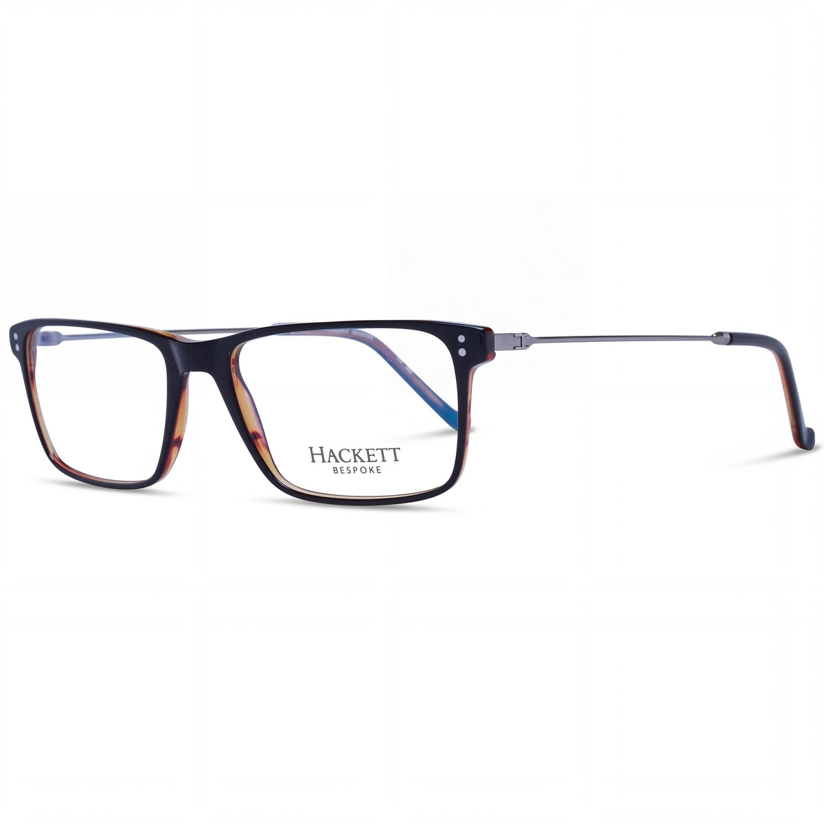 Gafas Hackett London casual de acetato negro carey para hombre 10-9-97mm, Photo 1