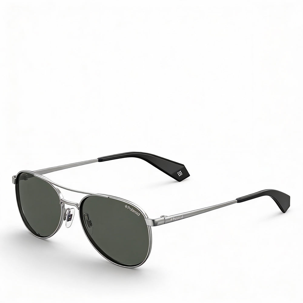 Polaroid Pld 6070/S/X Women's Pilot Stainless Steel Ruthenium Polarized Grey UV Protection 56mm Sunglasses