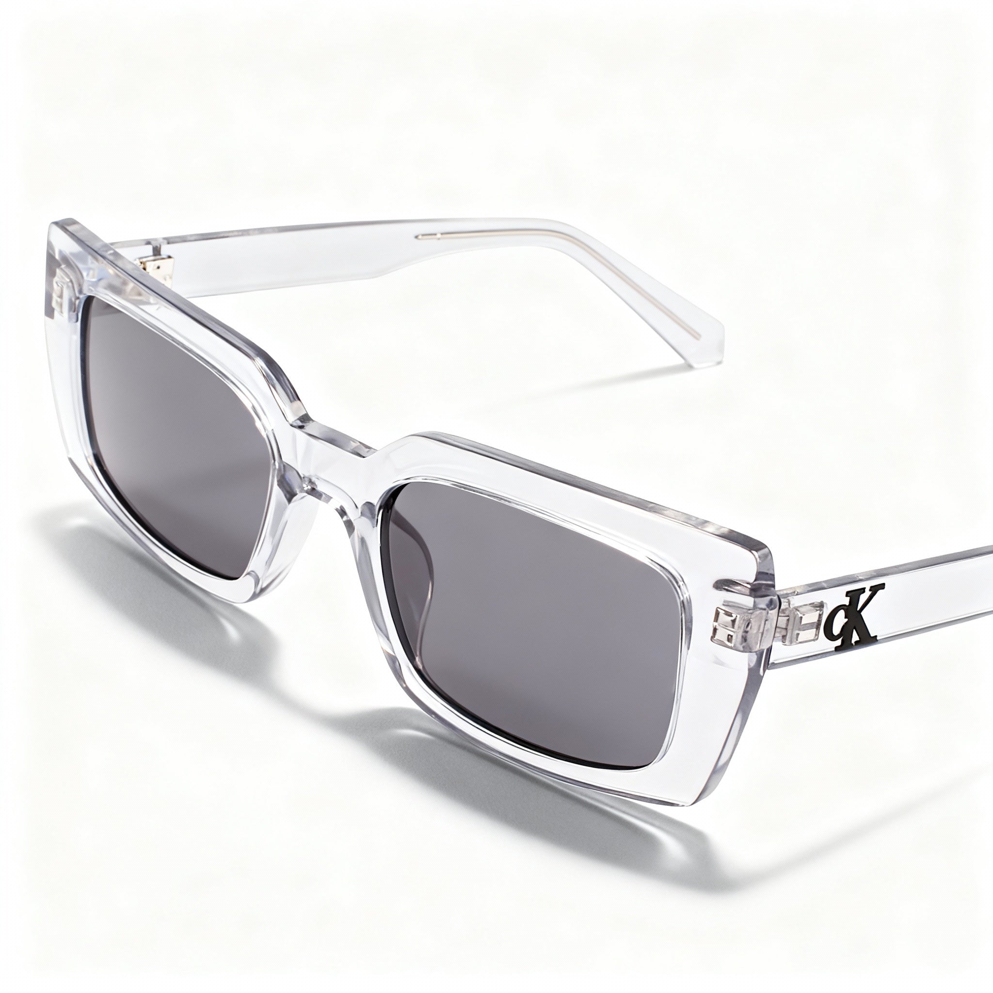 Gafas de sol Calvin Klein Jeans Ckj22606s para mujer, de acero aleado transparente, sin polarizar, con protección UV, de 53 mm, Photo 1