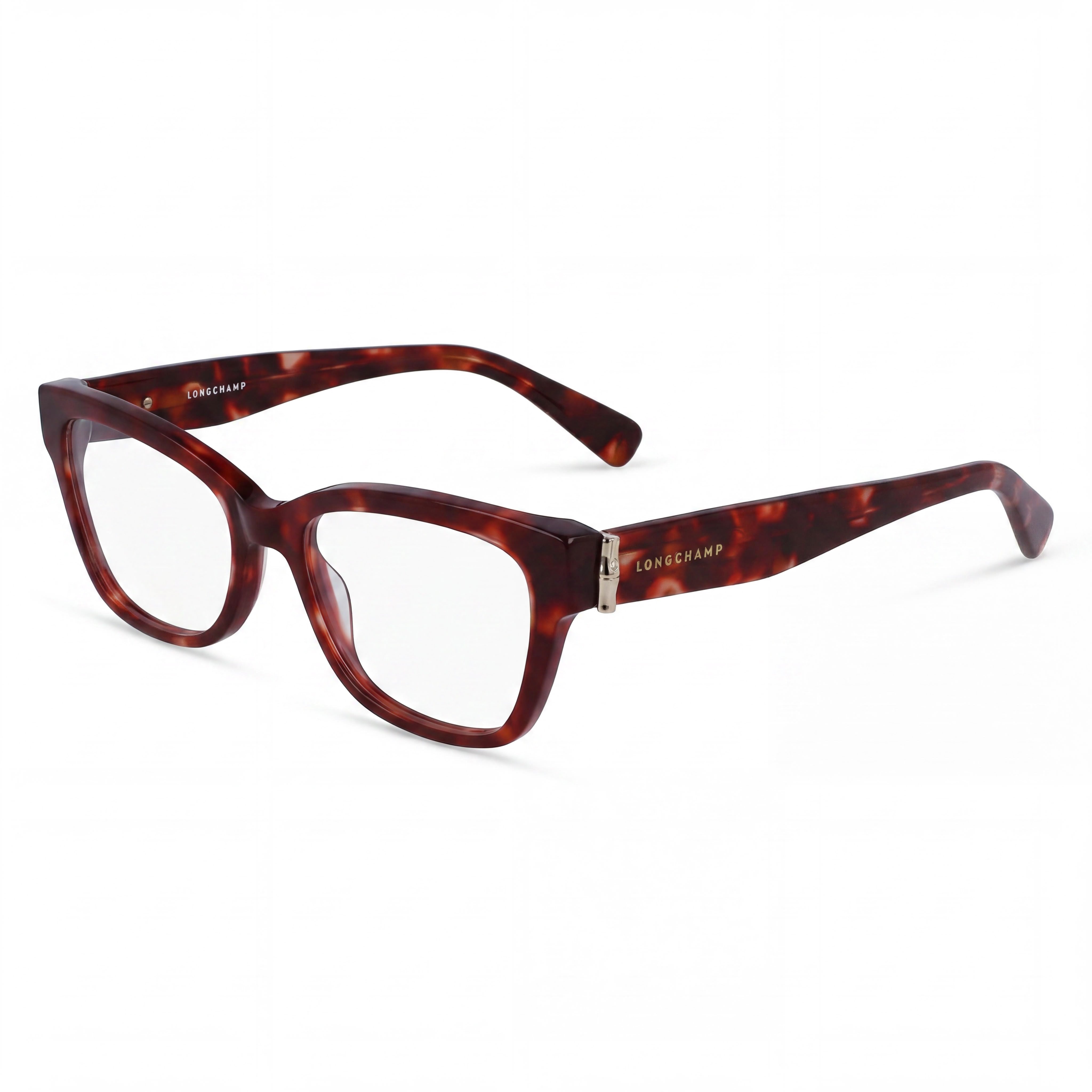 Longchamp LO2713 Red Havana Rectangle Eyeglasses for Women, 54mm, Photo 1