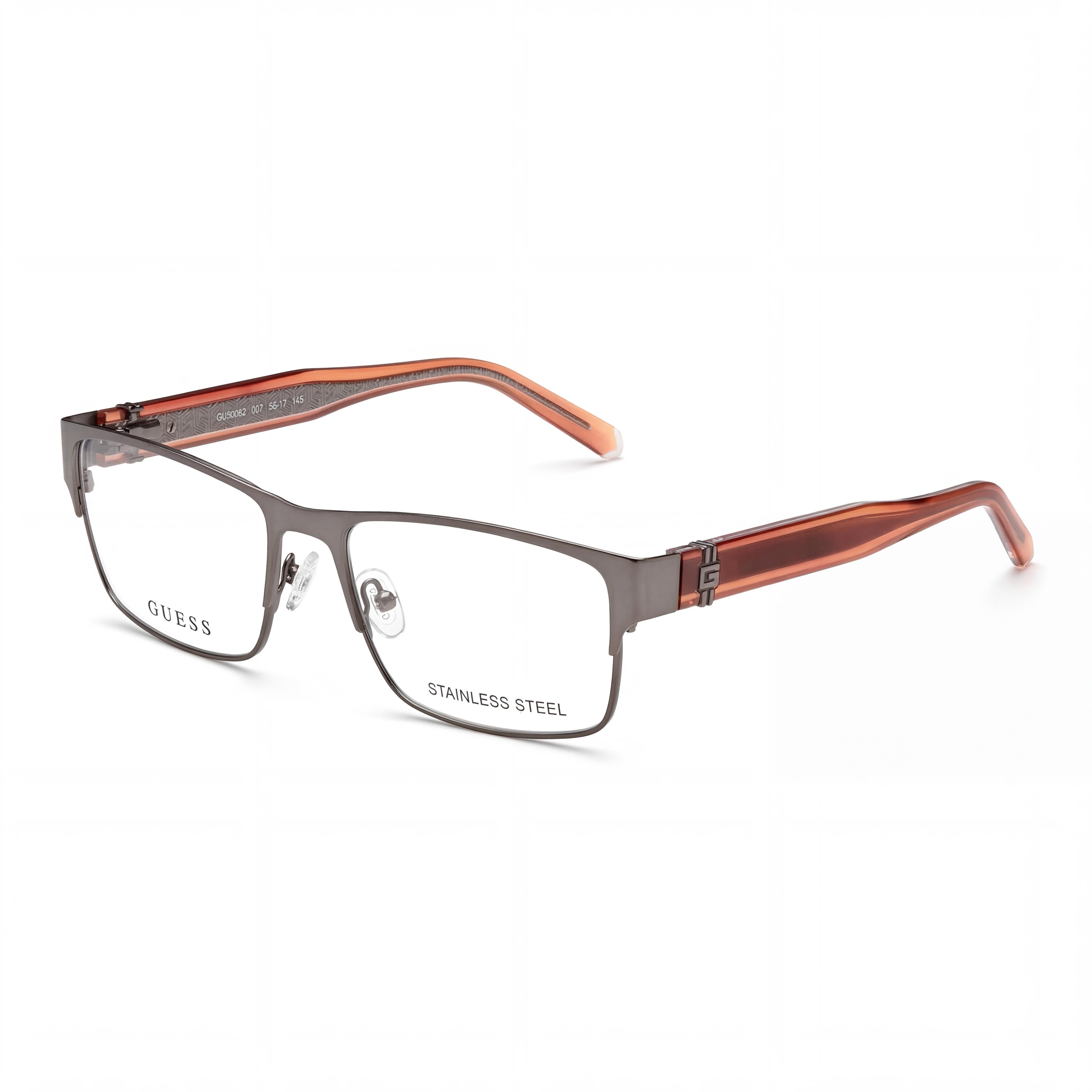 GUESS Gu50082 Women's Matte Dark Nickeltin Metal Non Eyeglasses 54mm, Photo 1