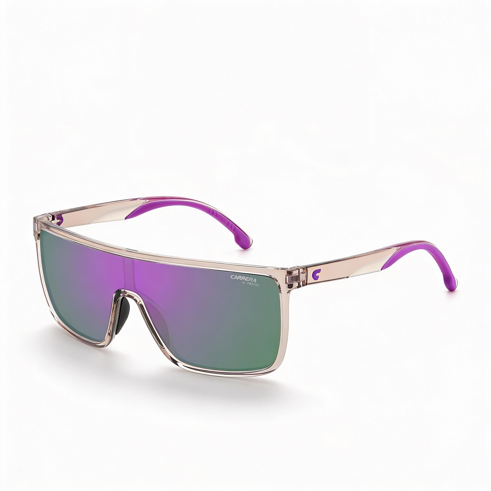Gafas de sol Carrera Modern Unisex Nude Purple Mask con elastómeros termoplásticos y protección UV de 99 mm, Photo 1