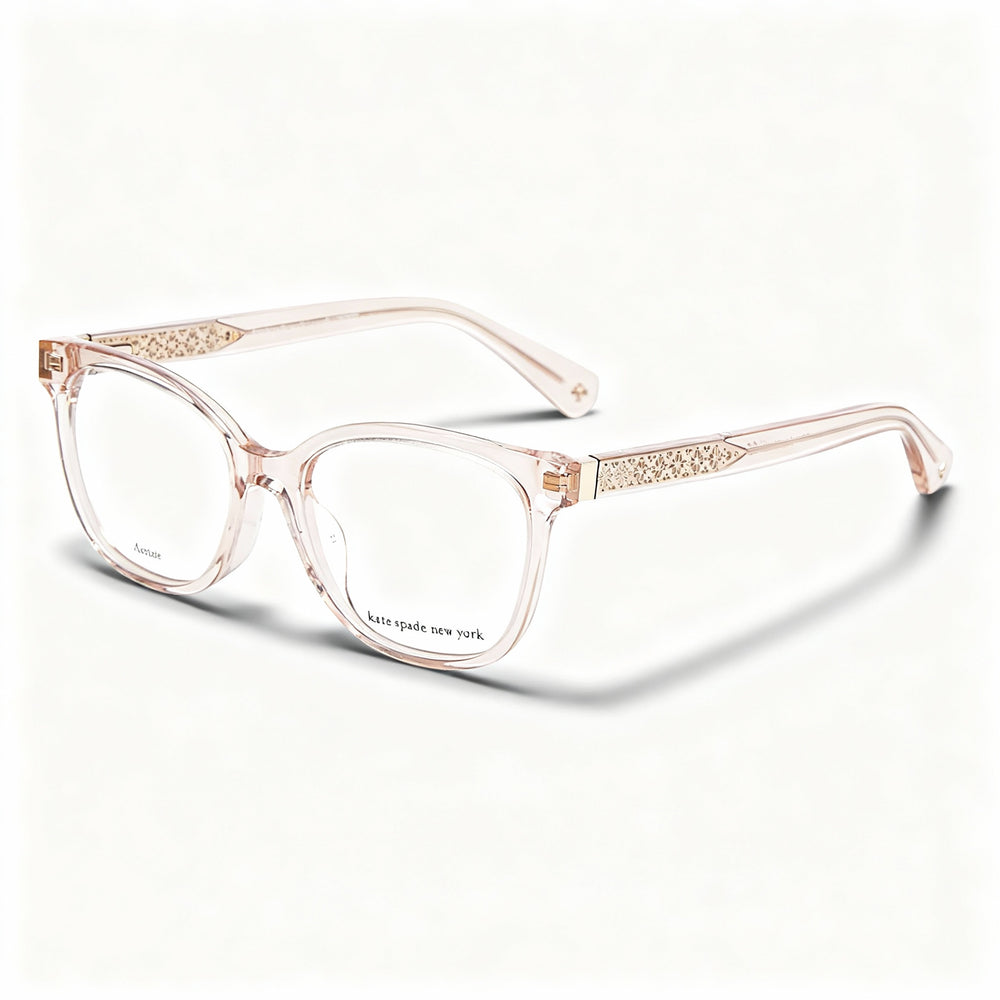Gafas de sol Kate Spade New York Payton para mujer, montura de acetato rosa con lentes rosas no polarizadas, 50 mm